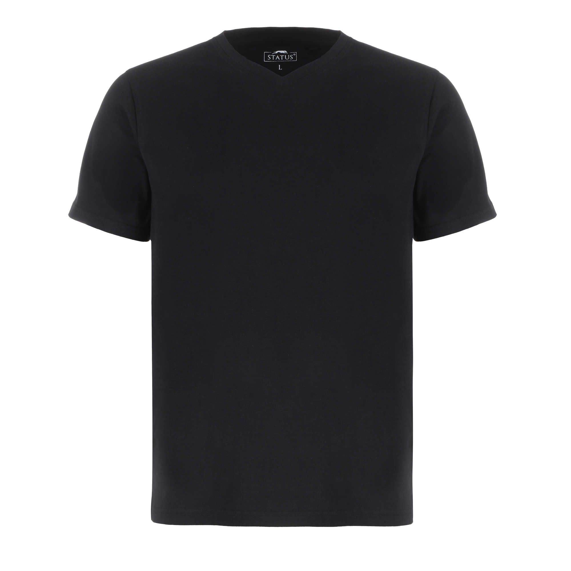 Tee-shirt à col V - Blanc