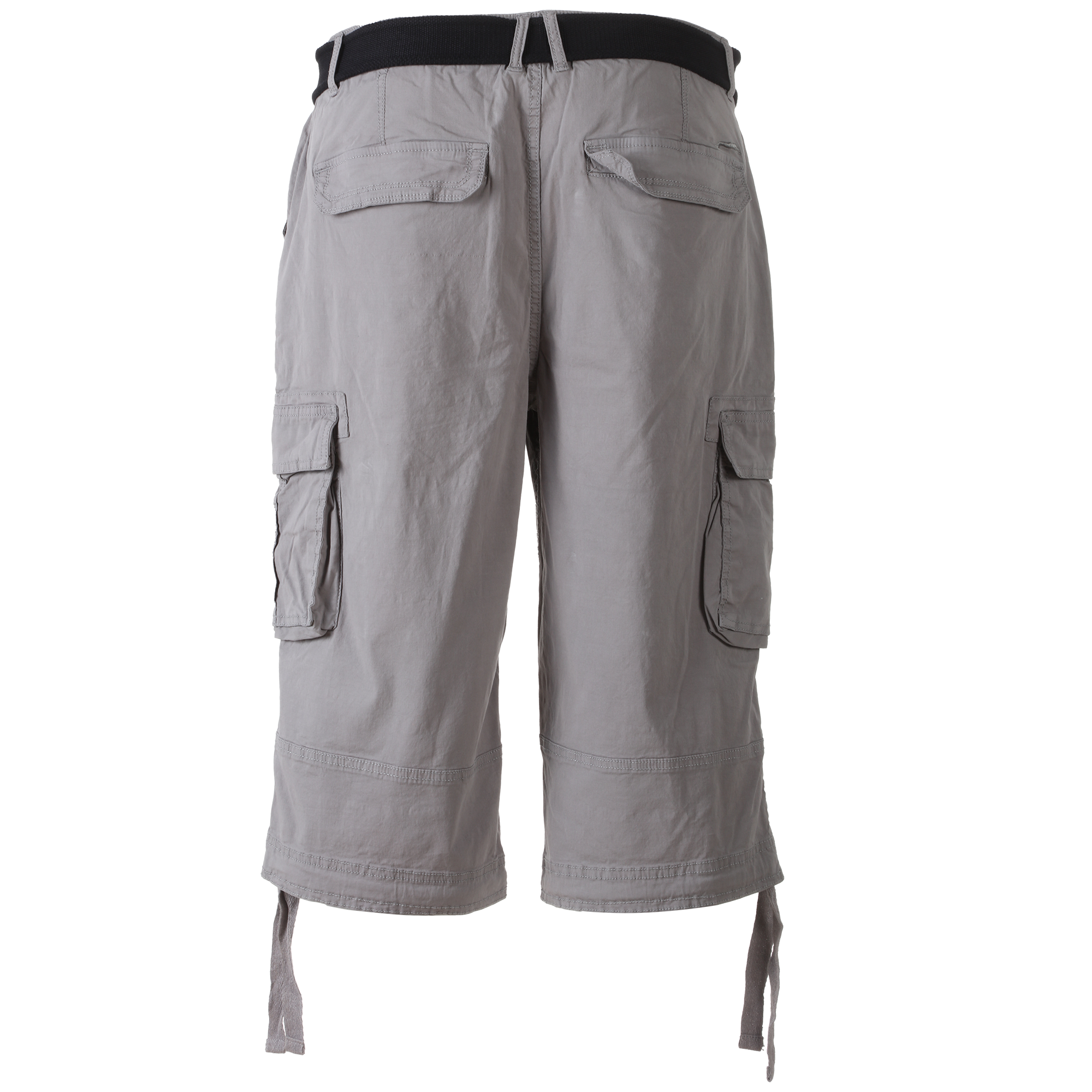 Pantacourt cargo avec ceinture  - Beige