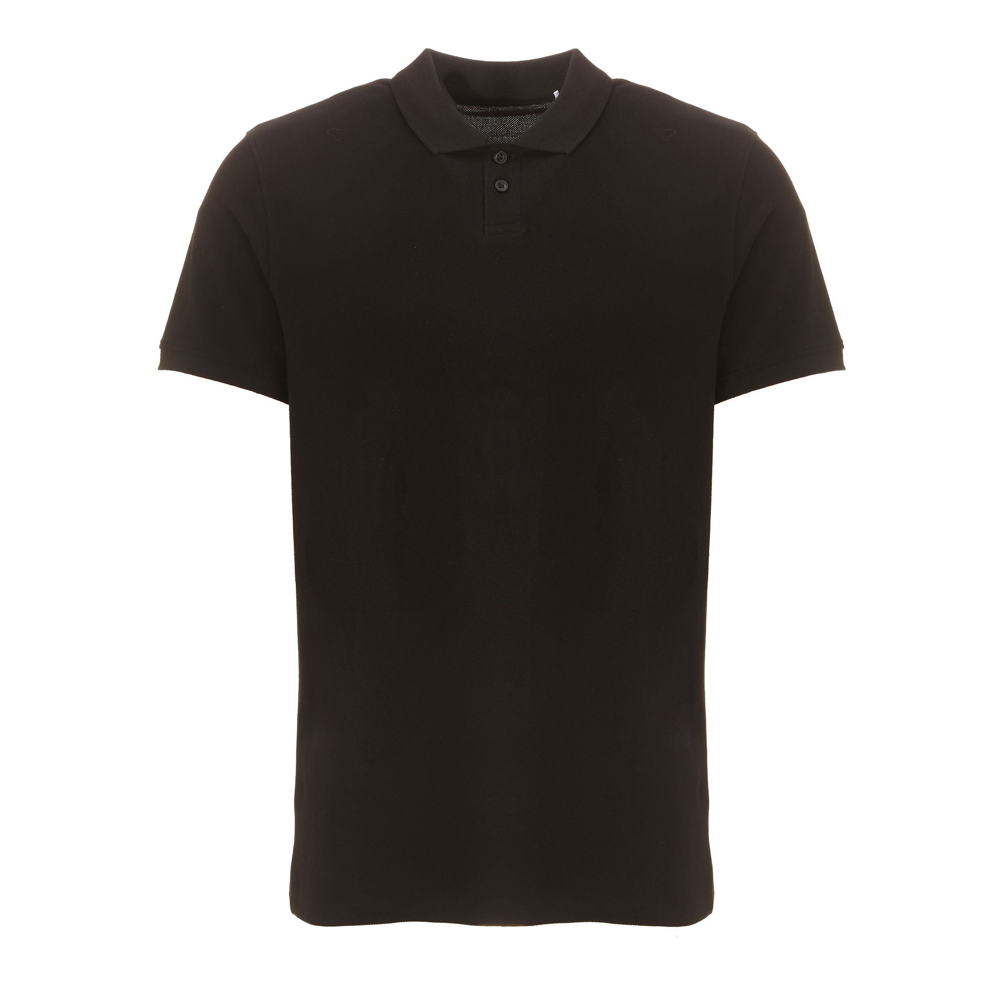 Polo manches courtes maille piquée - Noir