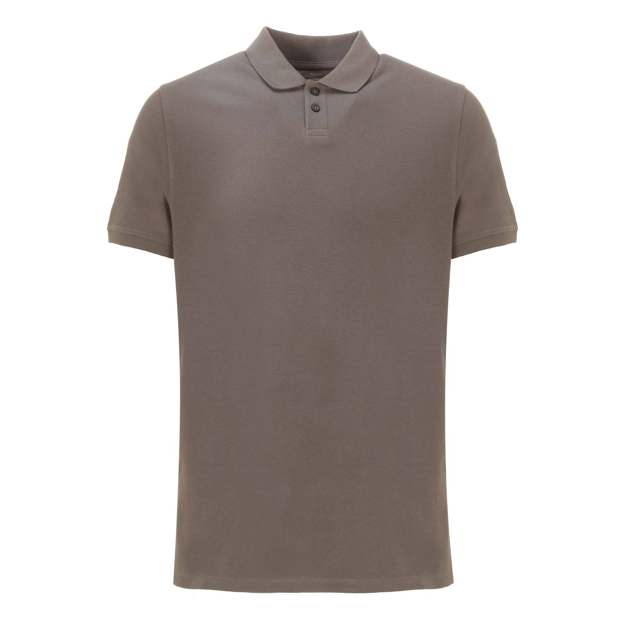 Polo manches courtes maille piquée - Gris