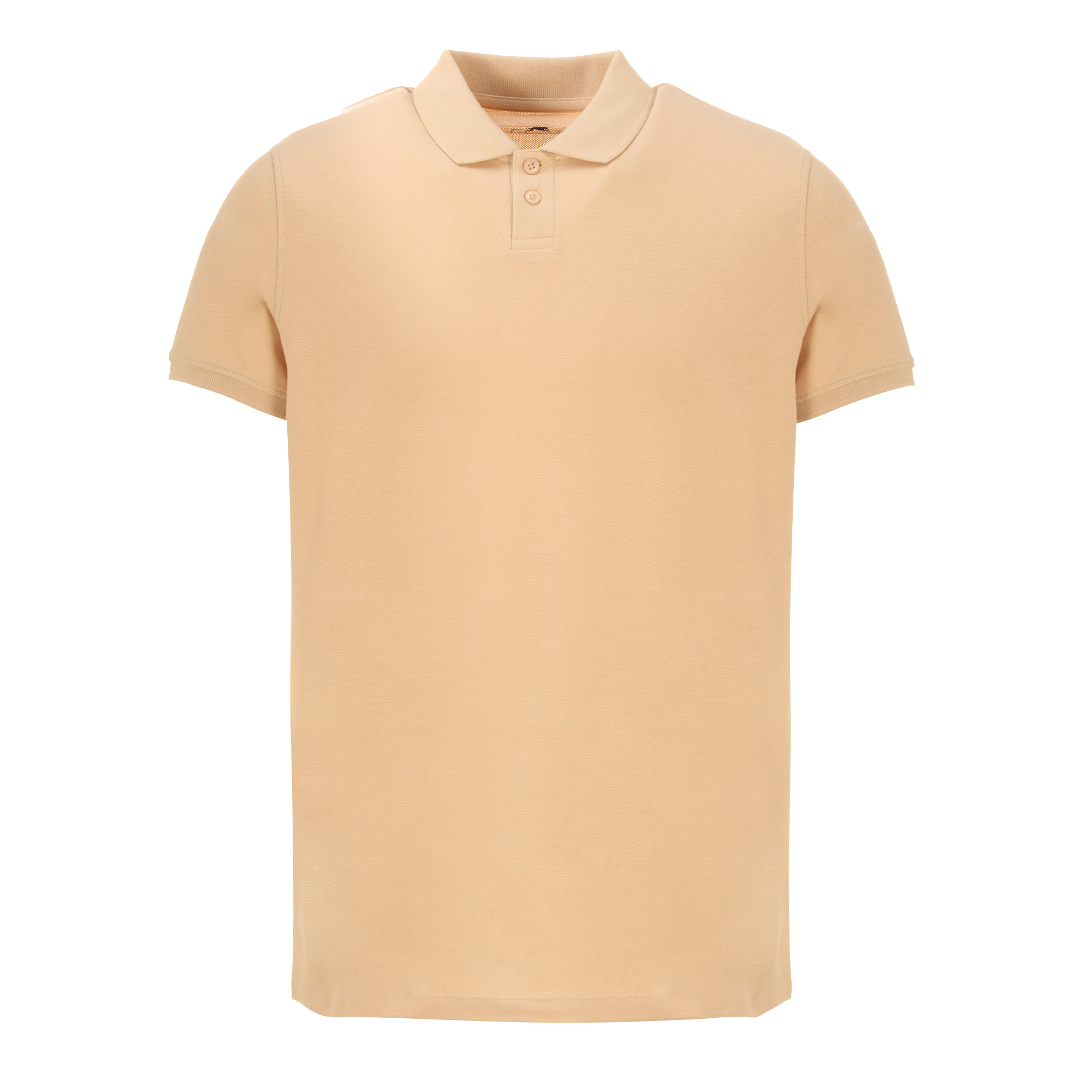 Polo manches courtes maille piquée - Beige