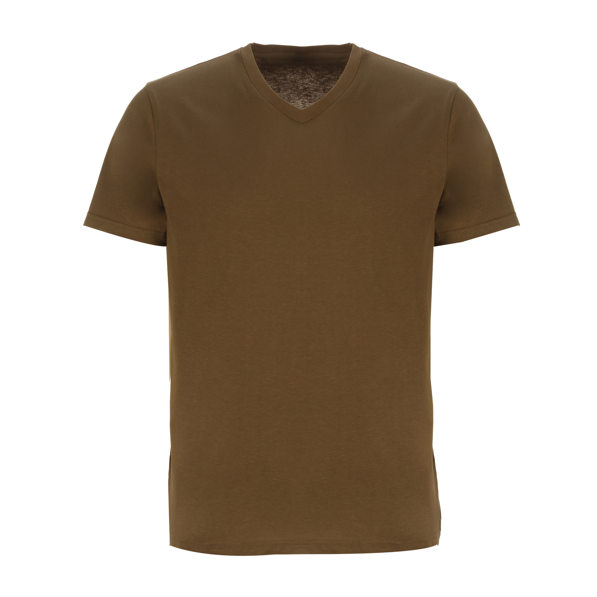 Tee-shirt col V - Kaki