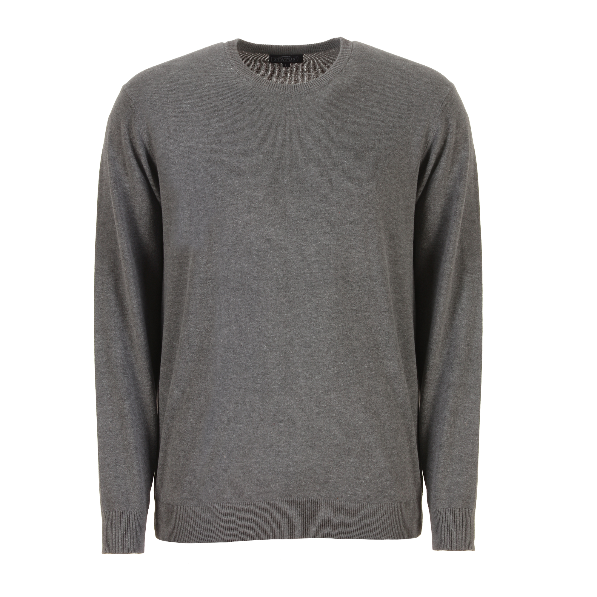 Pull col rond  - Gris