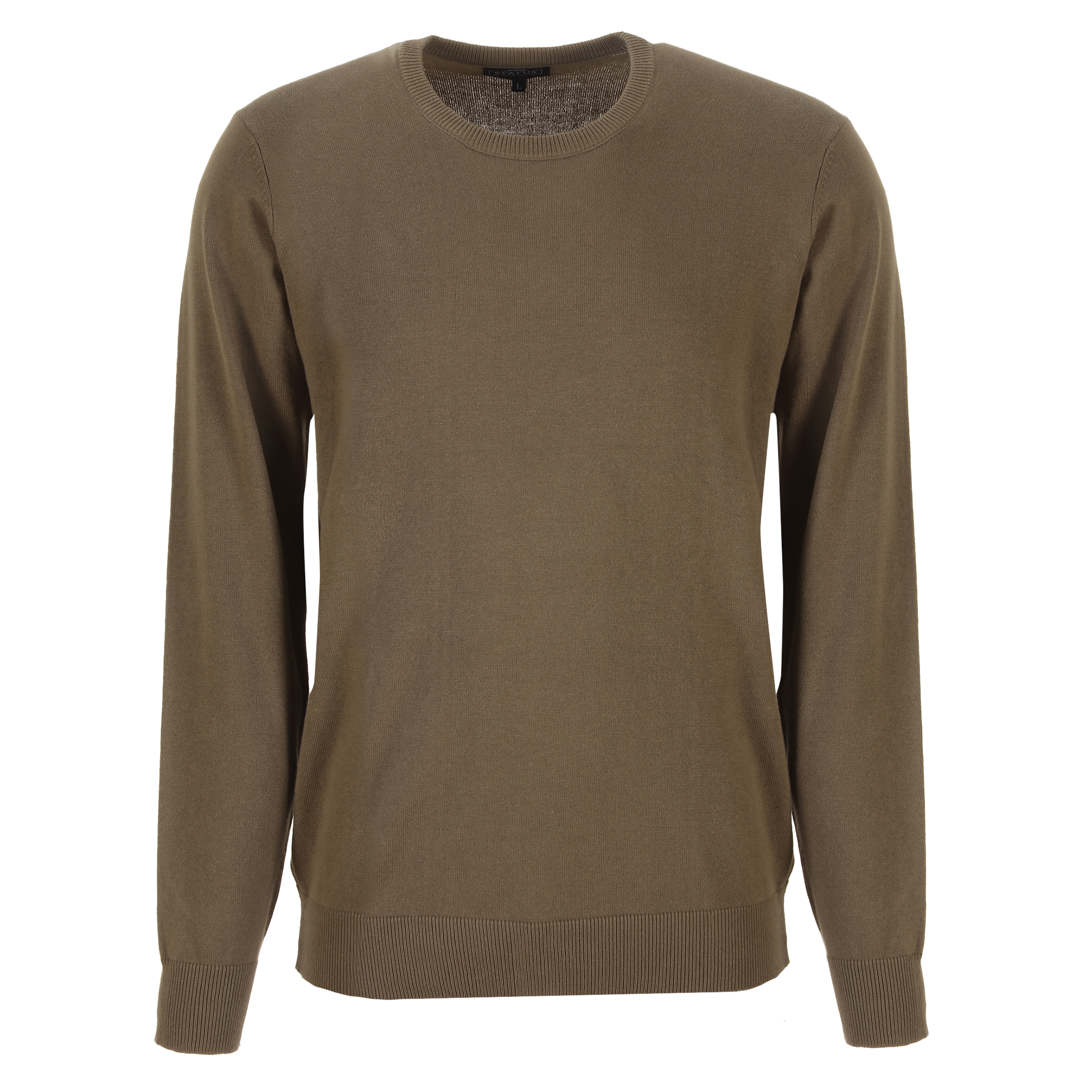 Pull col rond  - Kaki