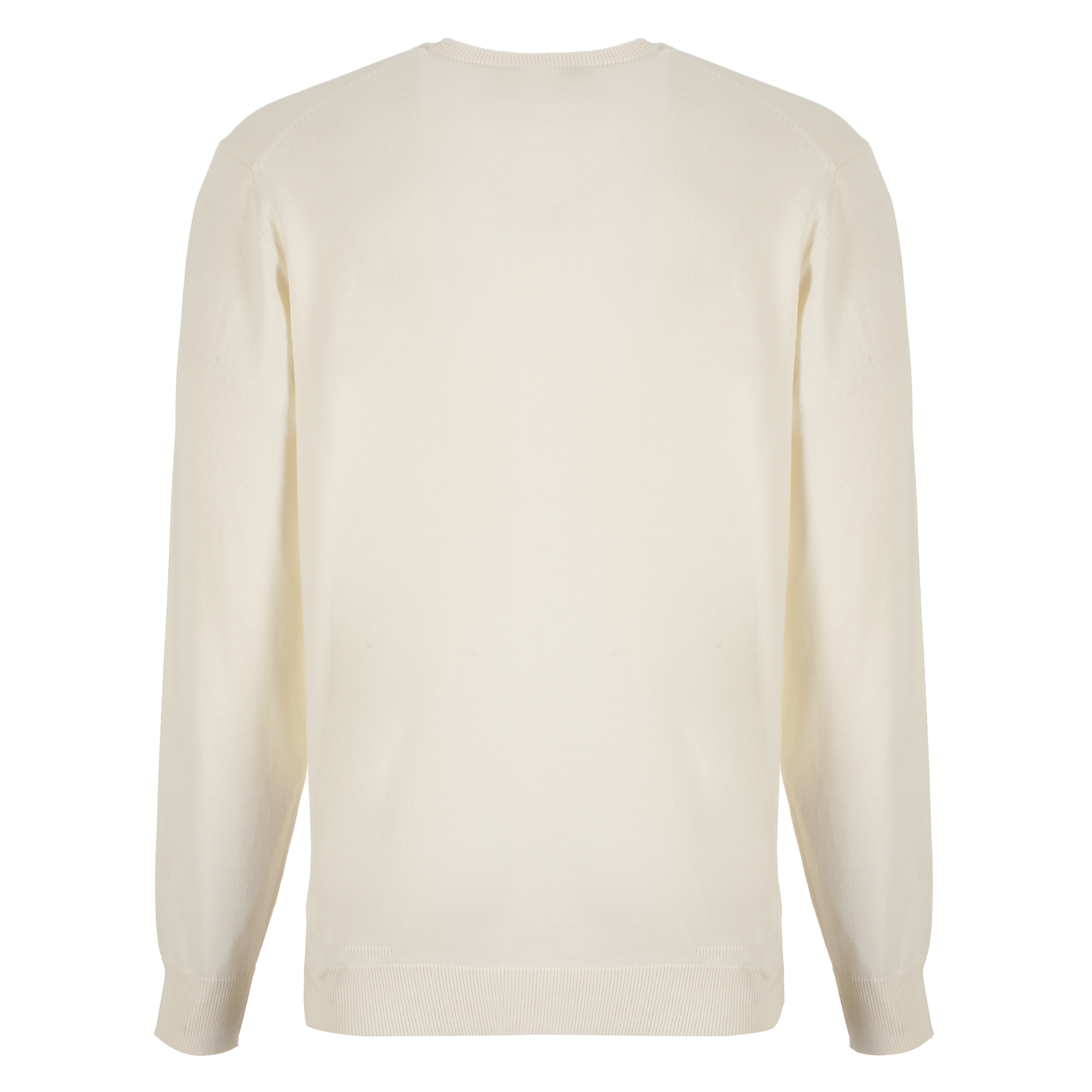 Pull col rond  - Blanc