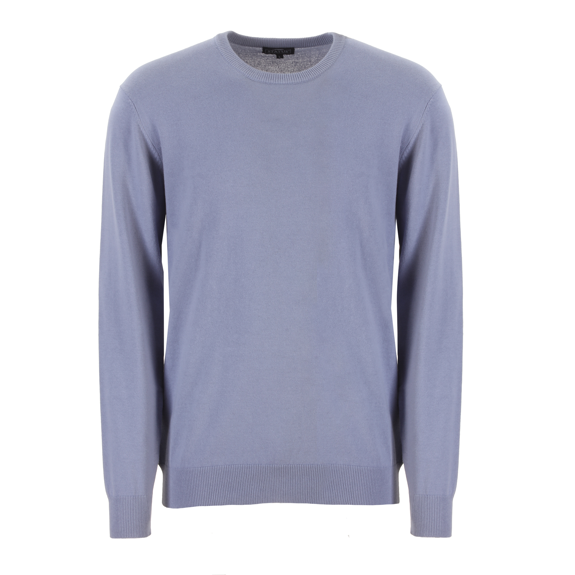 Pull col rond  - Bleu