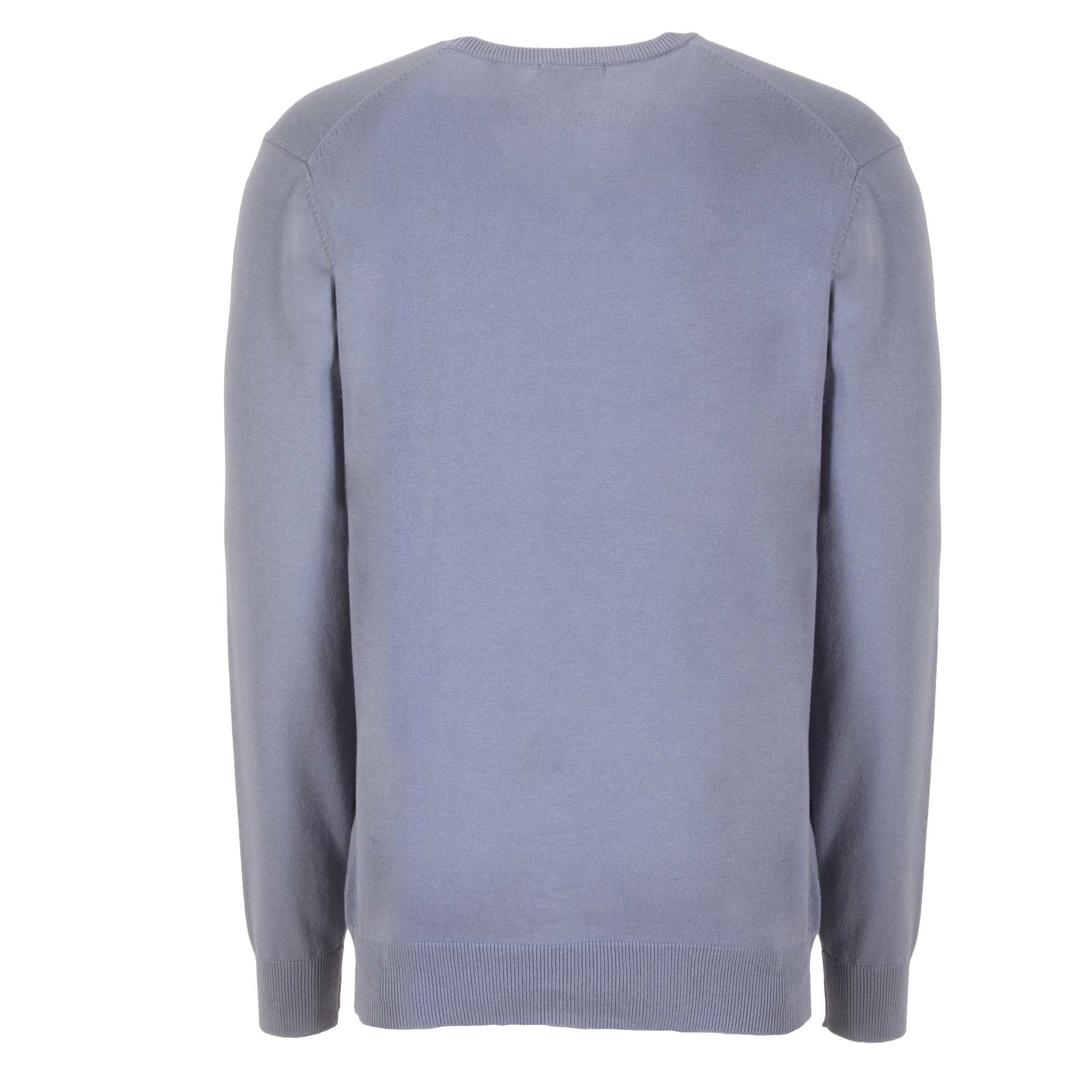 Pull col rond  - Bleu