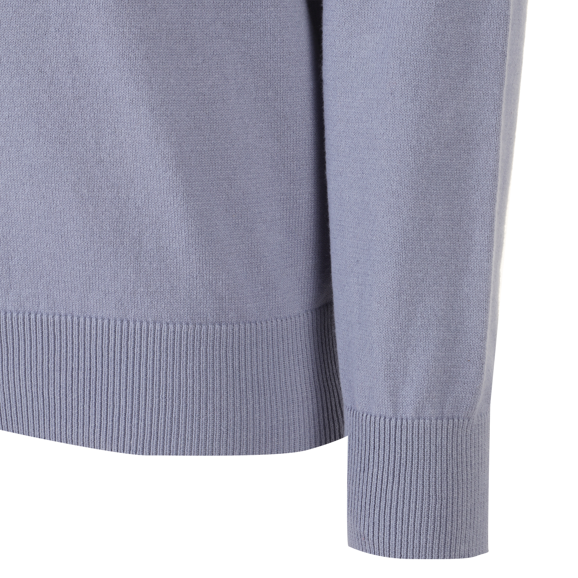 Pull col rond  - Bleu