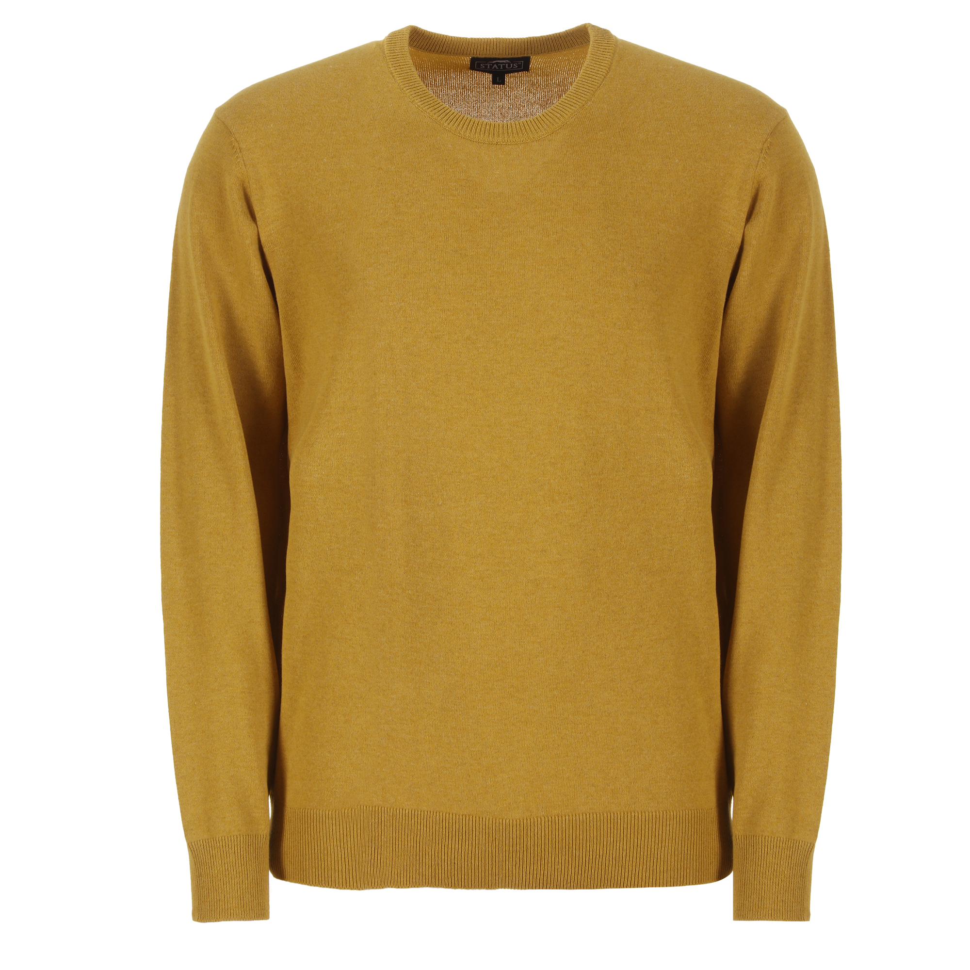 Pull col rond  - Jaune