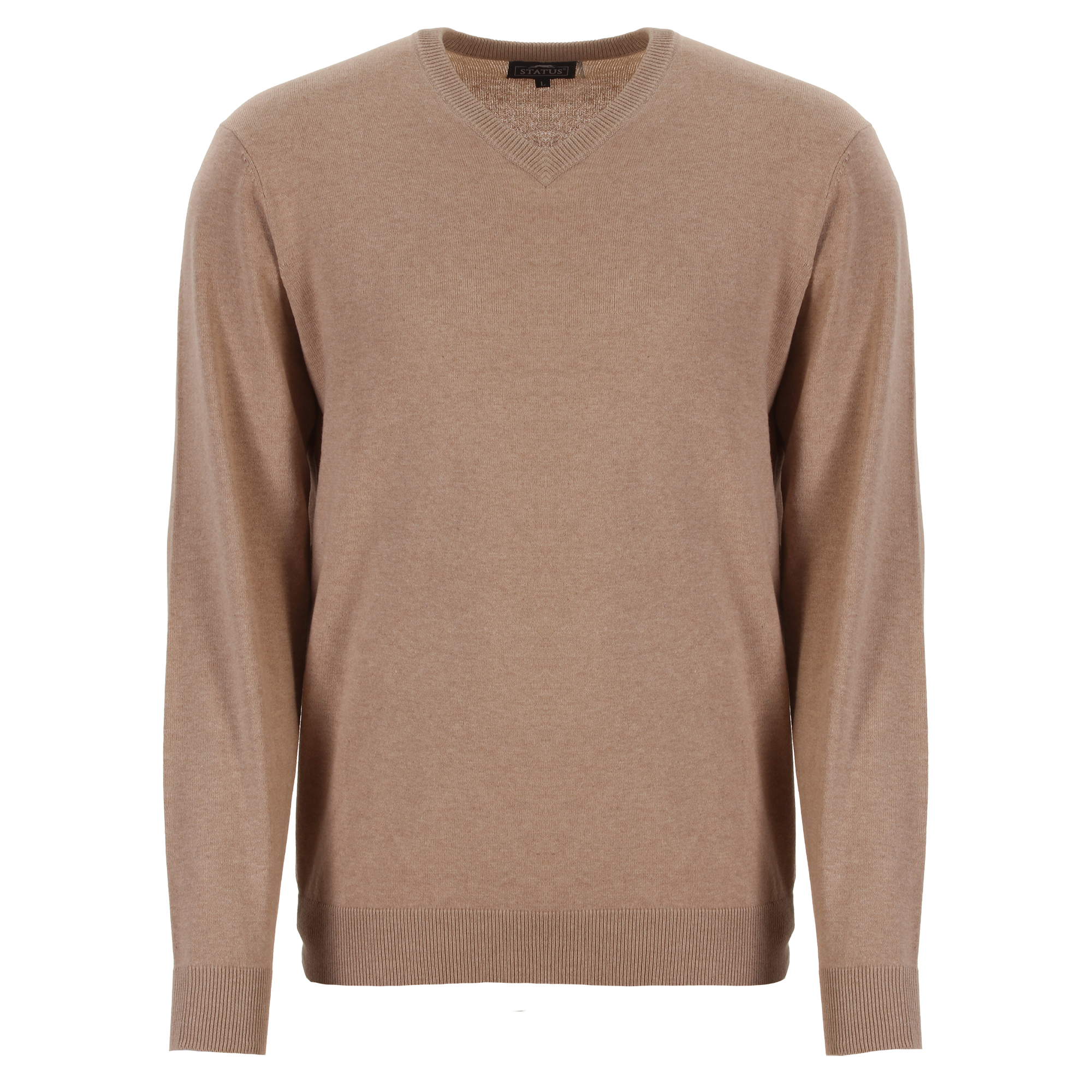 Pull col V - Beige
