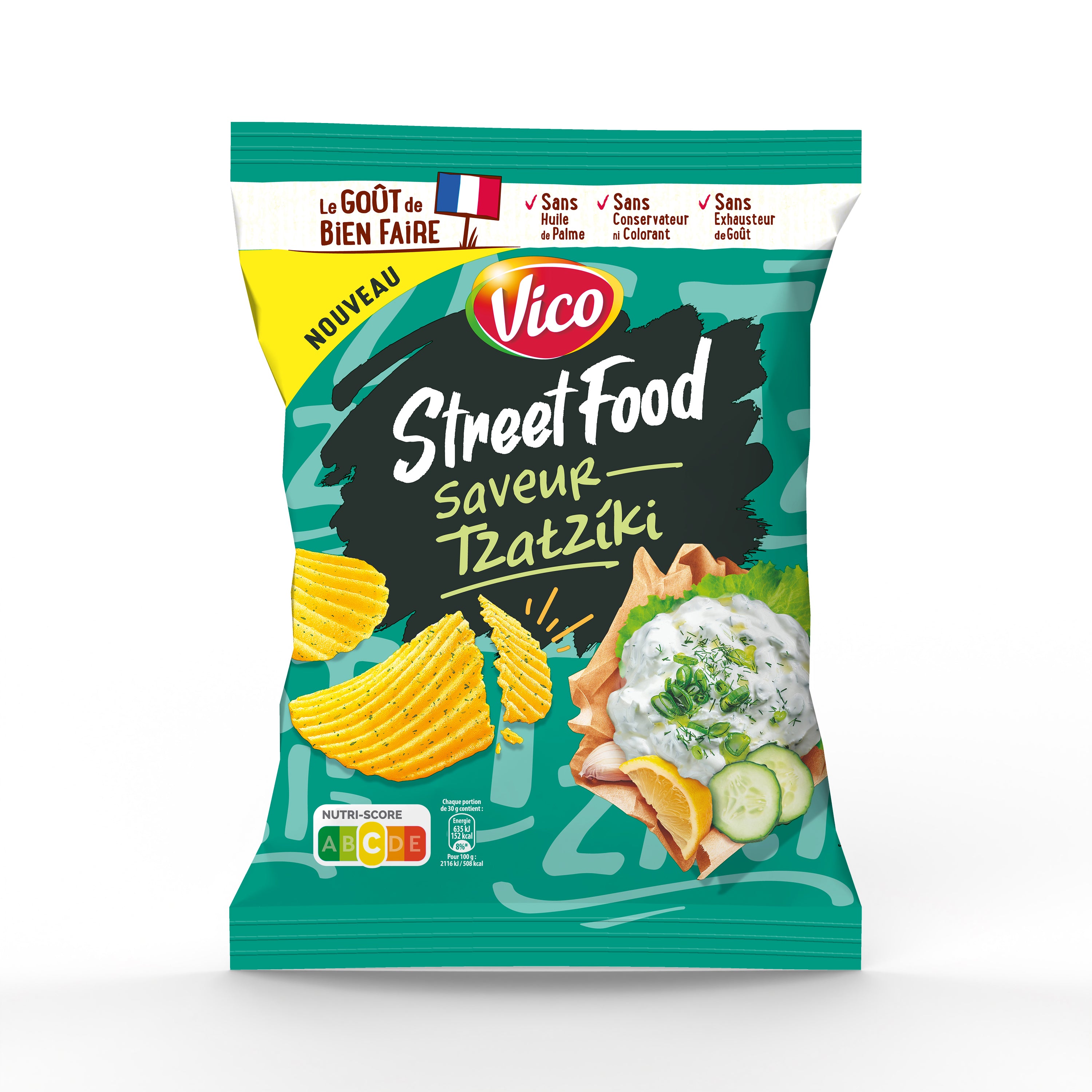 Chips street food saveur Tzatziki
