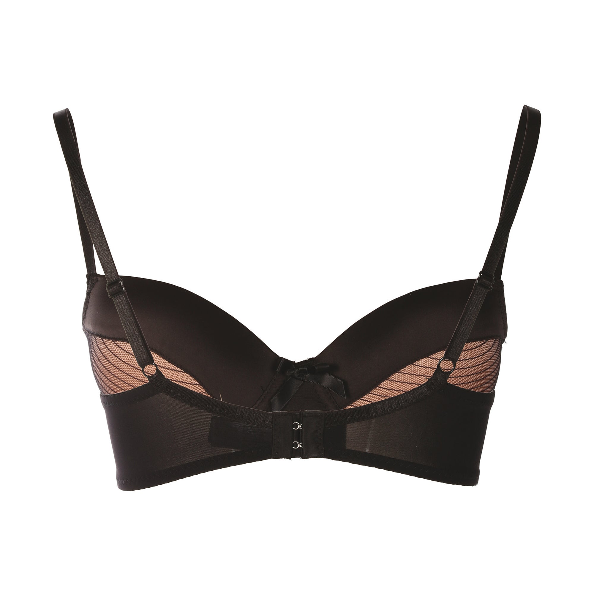 Soutien-gorge noir et rose poudré