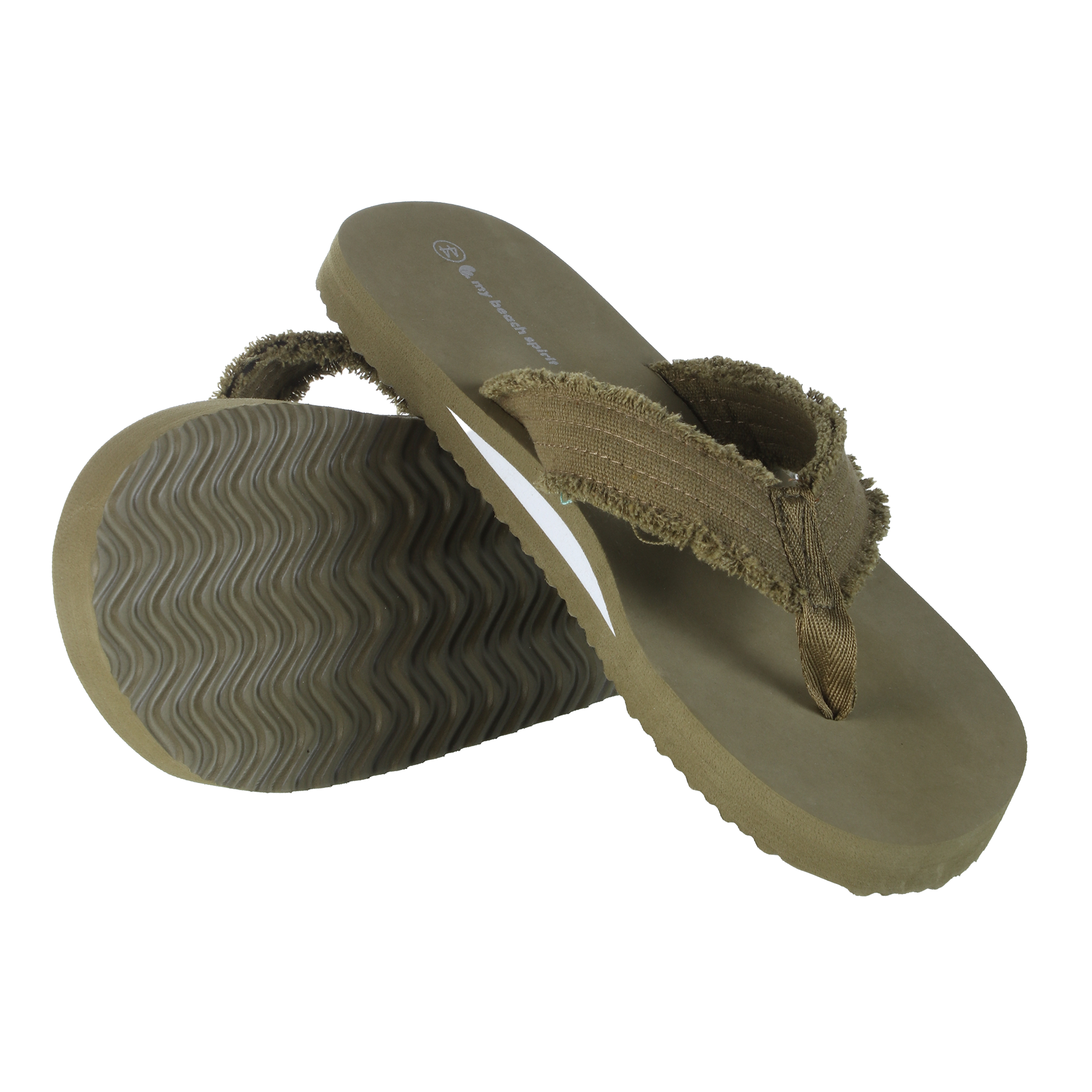 Tongs effet bois