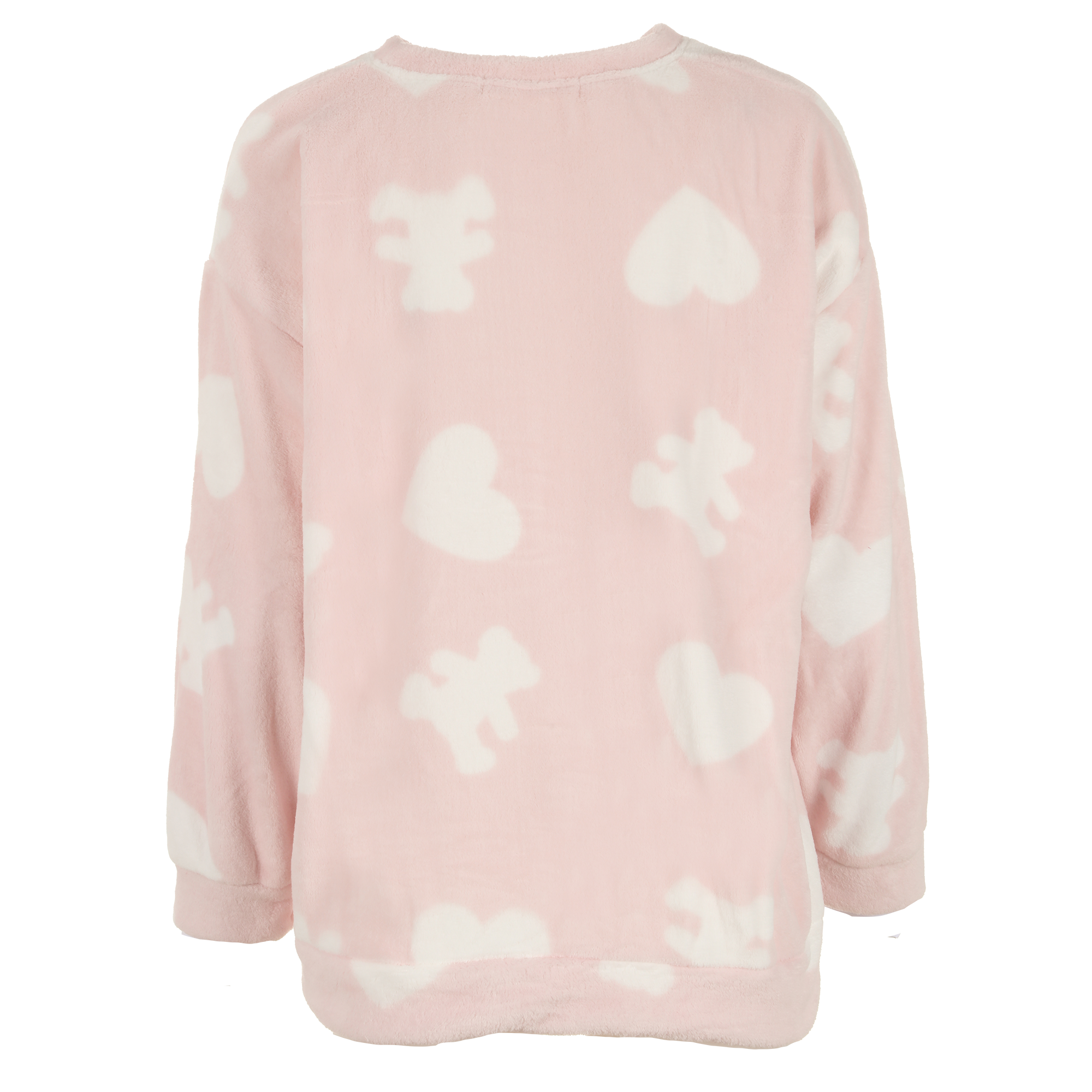 Pyjama long coral fleece - Rose