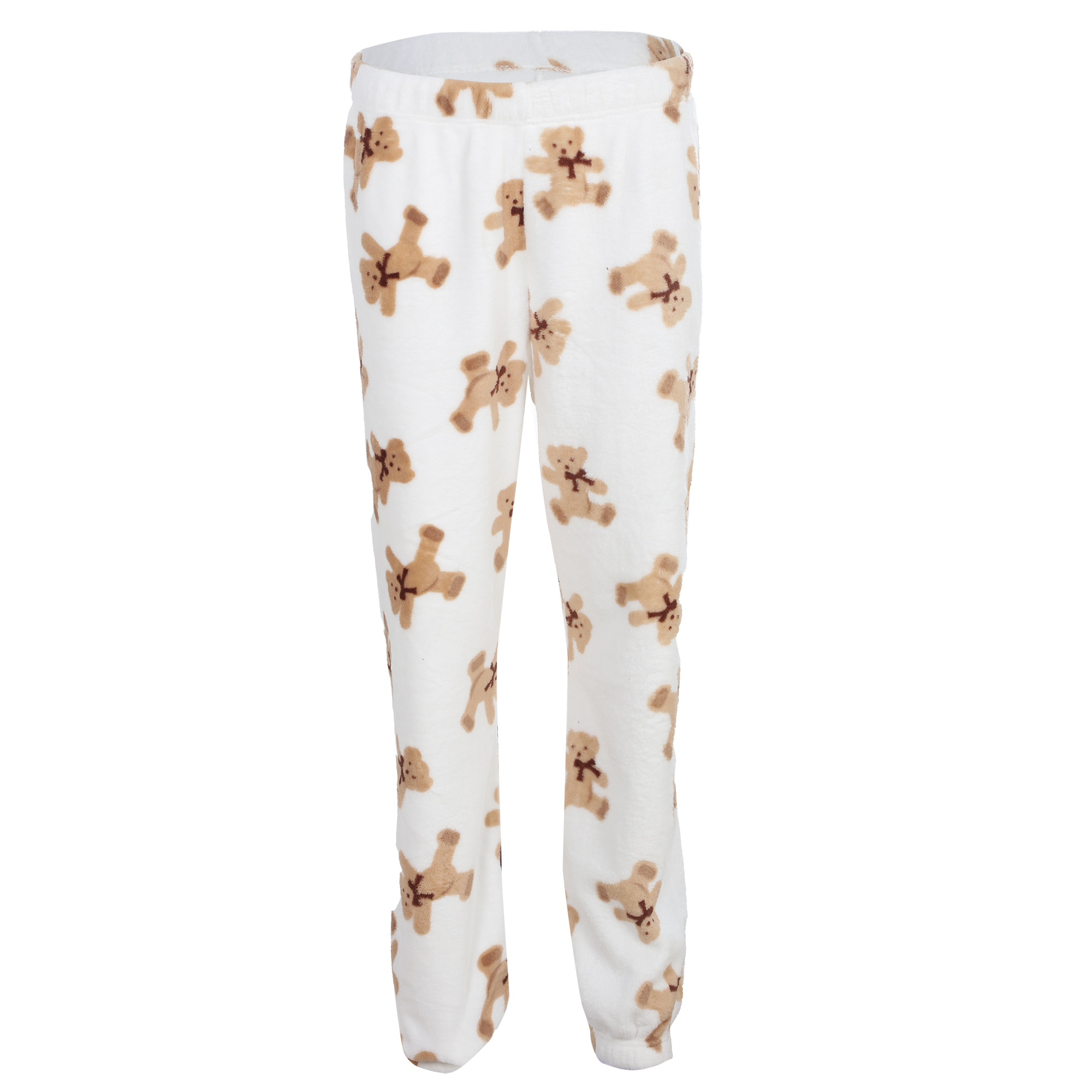 Pyjama long coral fleece - Beige