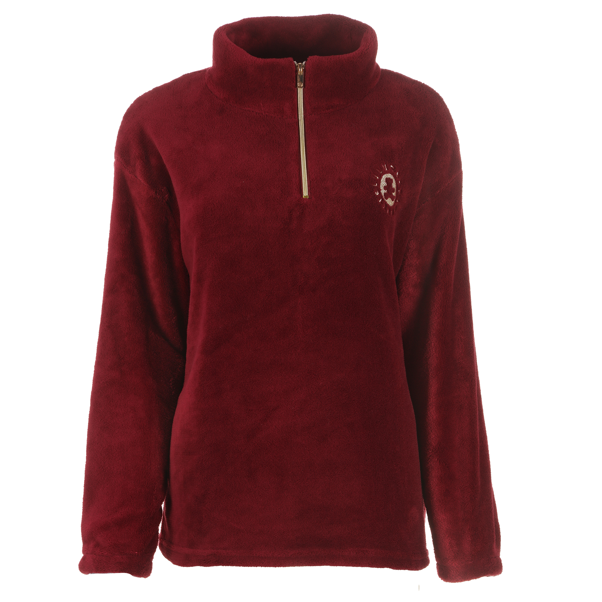 Pyjama long coral fleece - Rouge