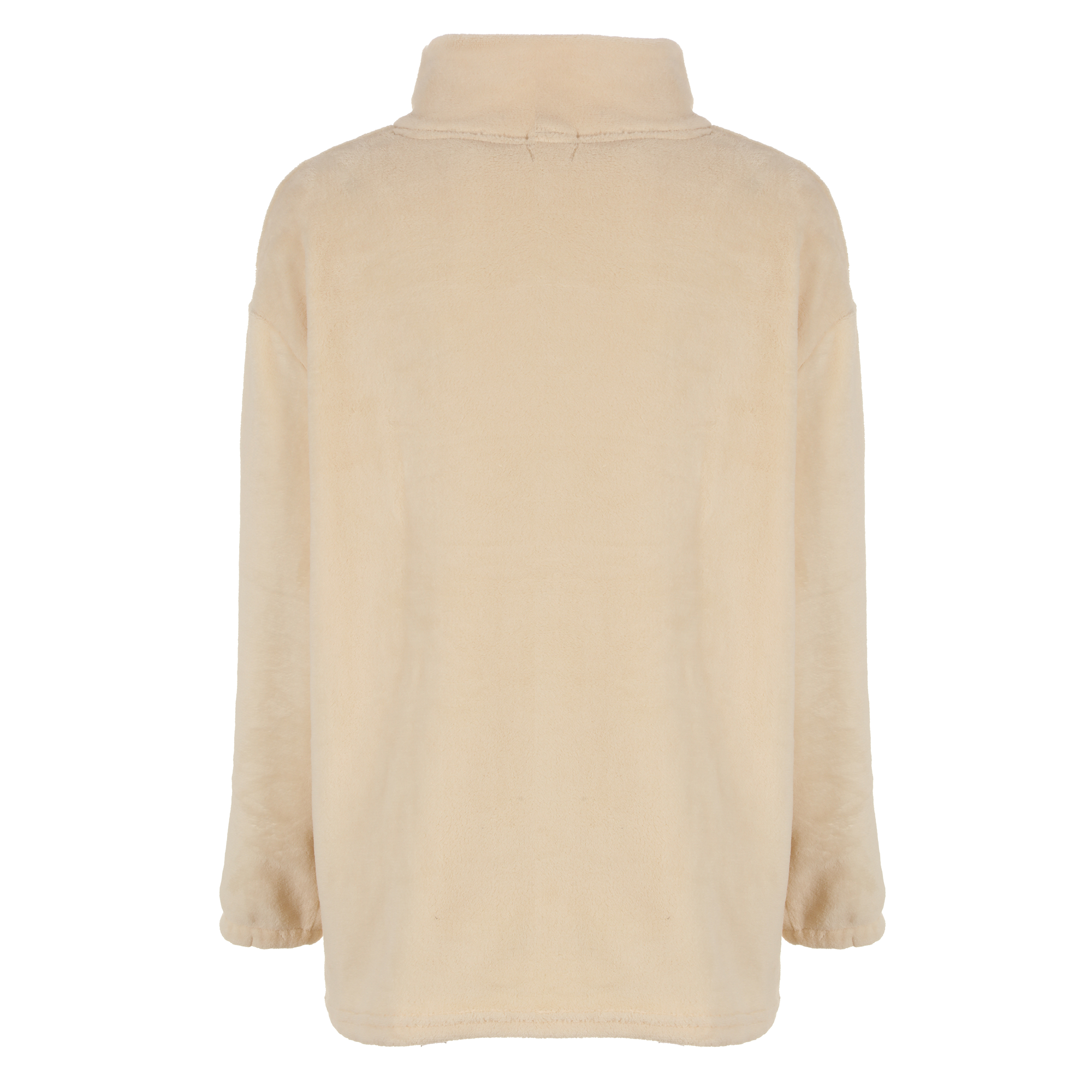 Pyjama long coral fleece - Beige