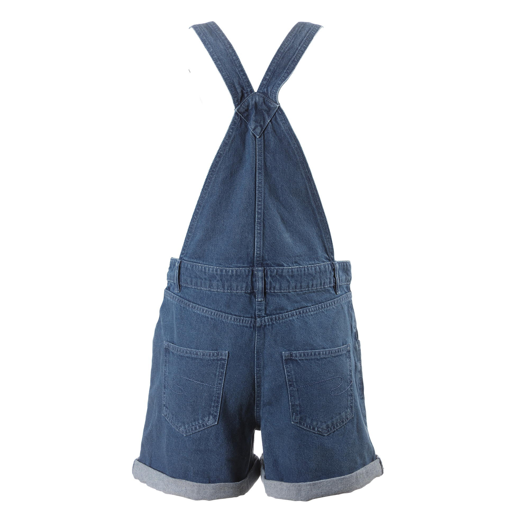 Salopette short en jean - Bleu