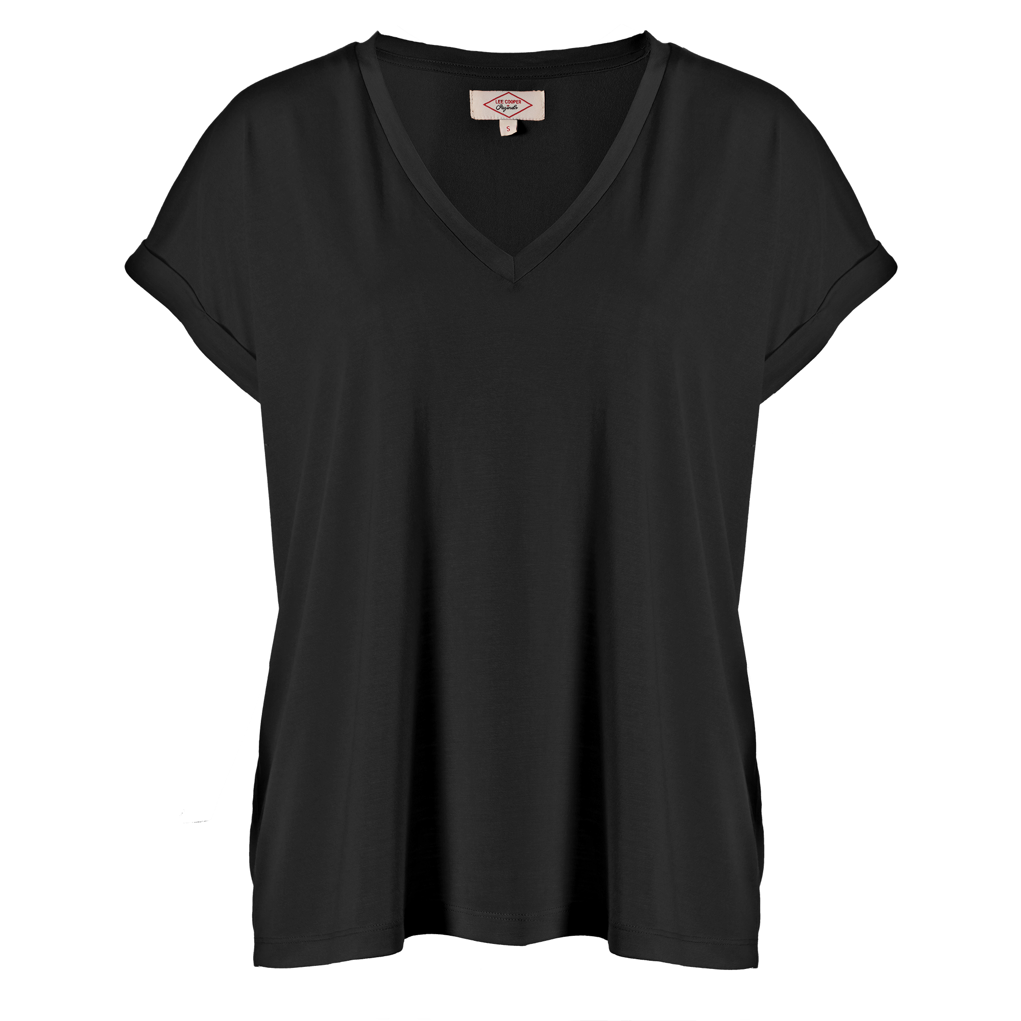 Tee shirt manche courte fluide - Noir