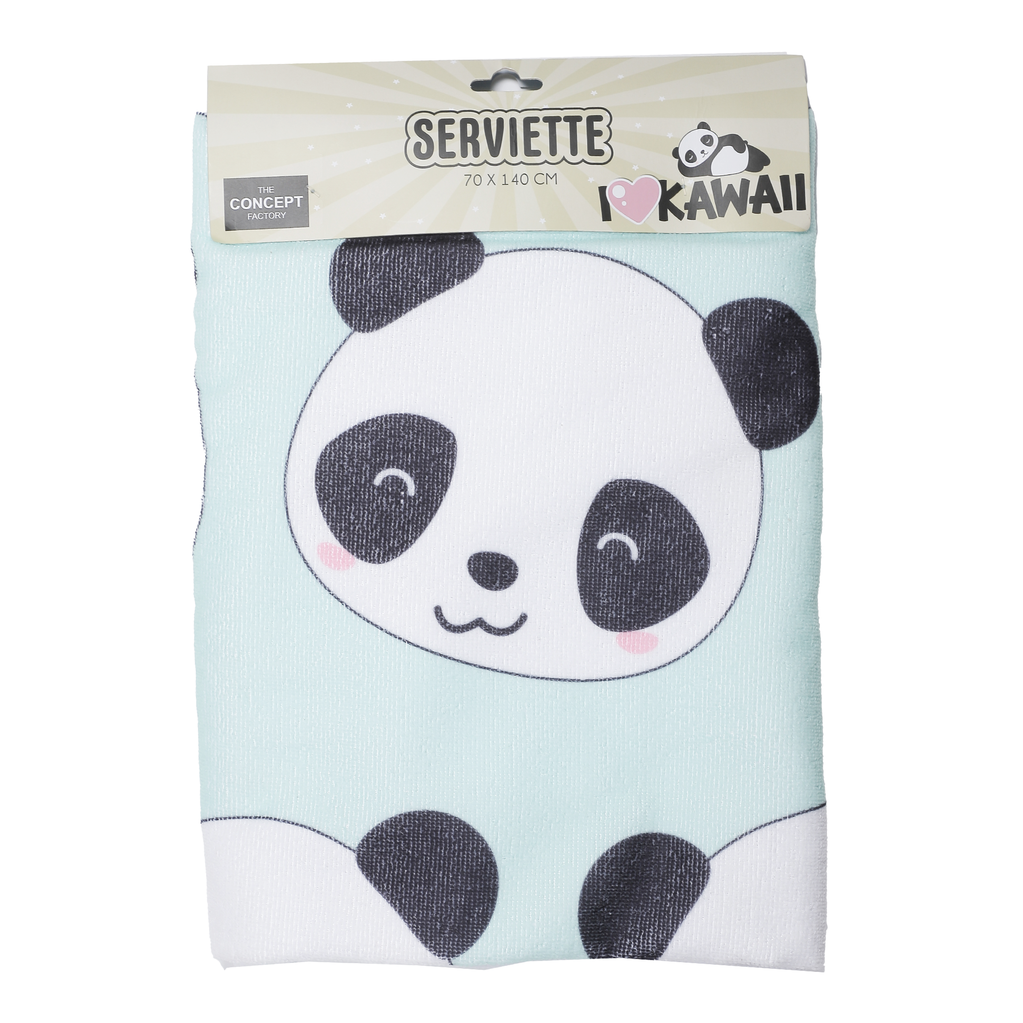 Serviette polyester Kawaï 70x140 cm