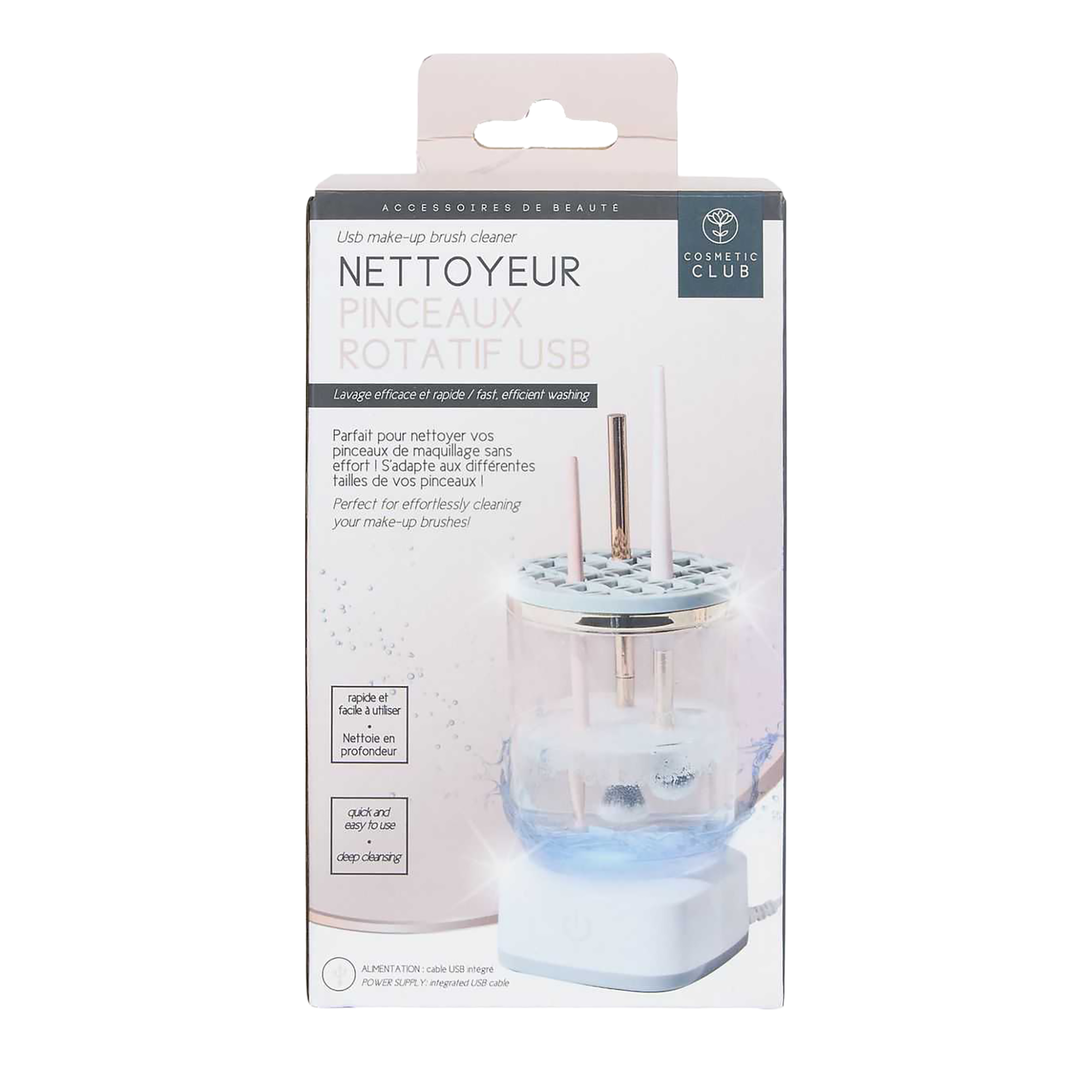 Nettoyeur à pinceaux auto rotatif
