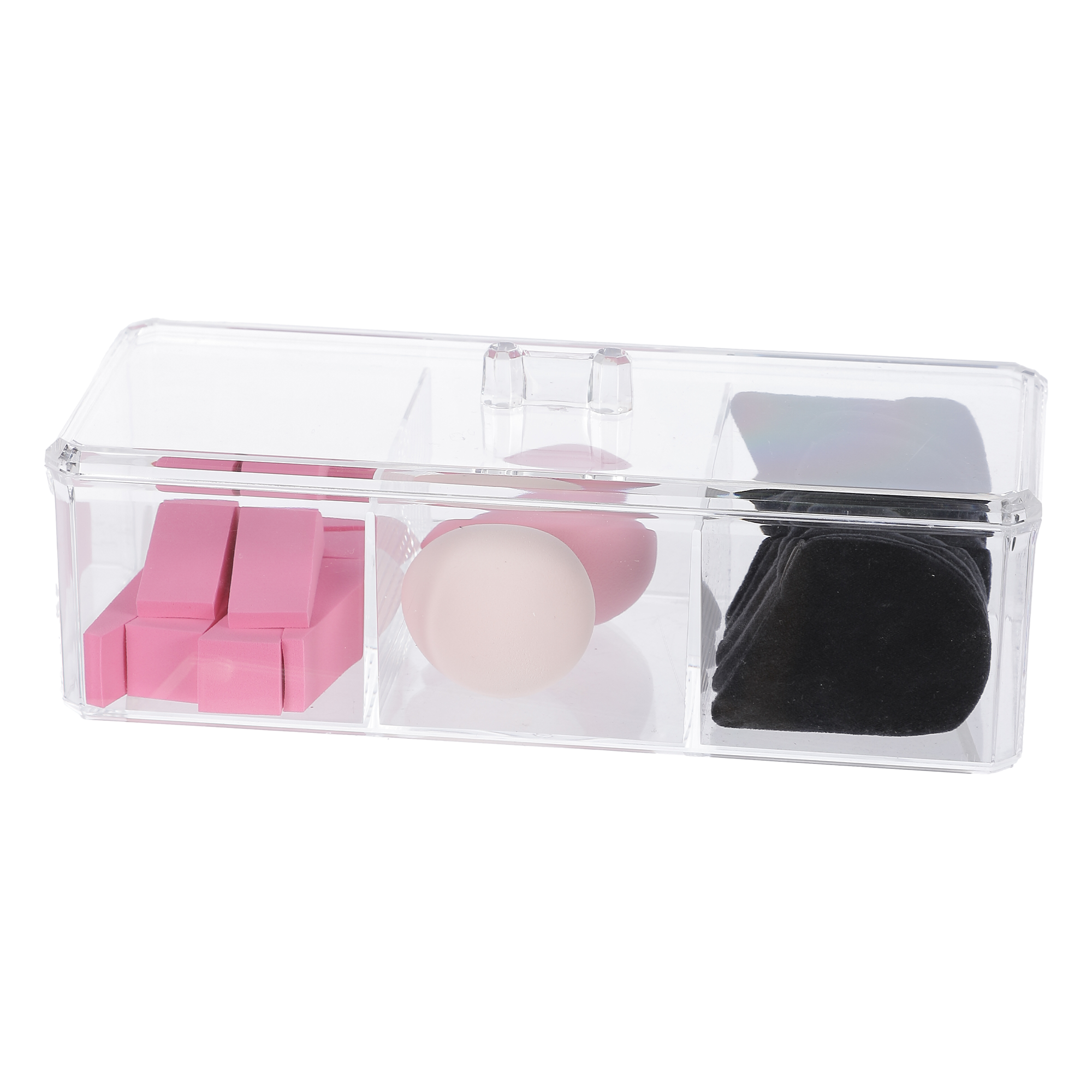 6 houpettes + 2 beauty blenders + 8 beauty blender triangle