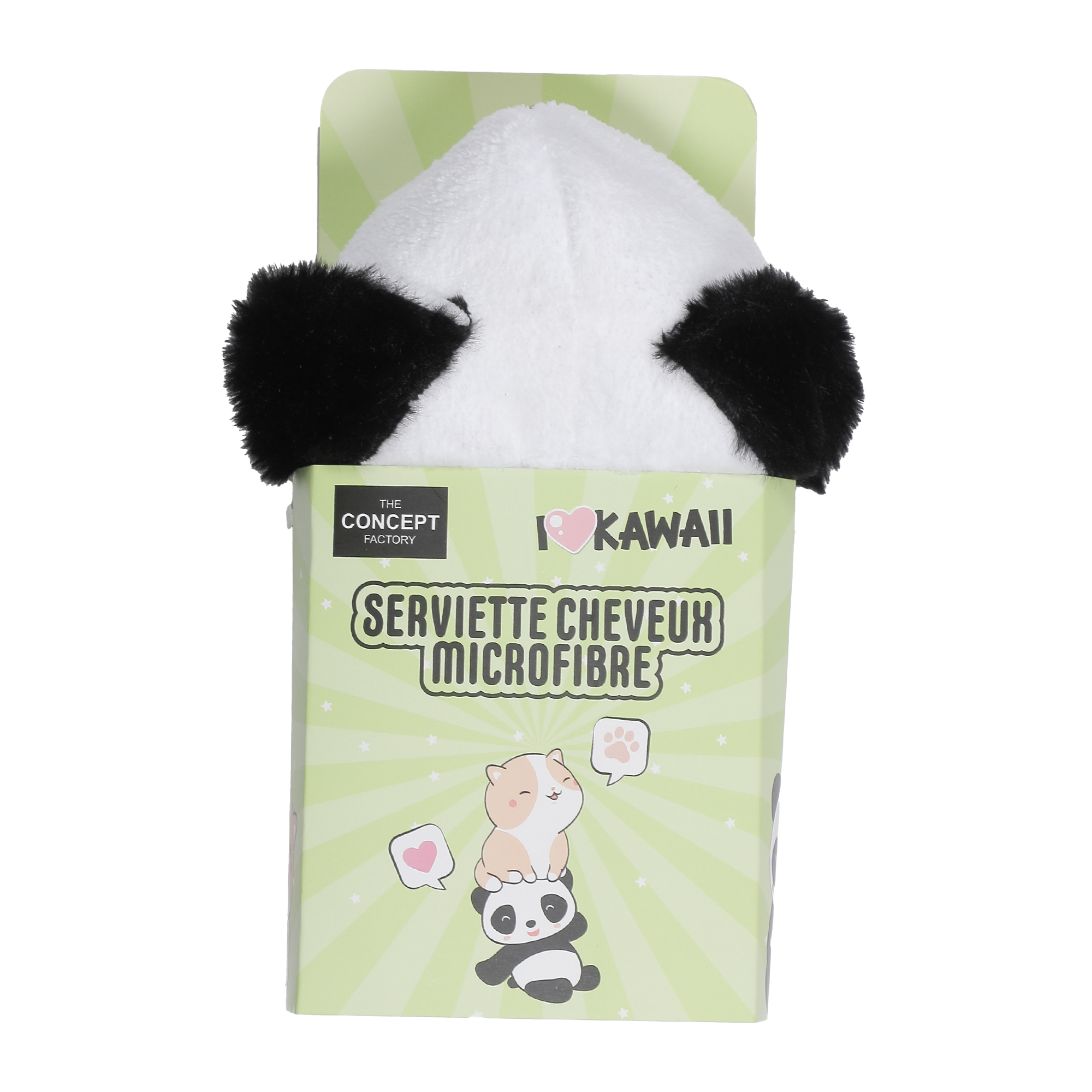 Serviette microfibre pour cheveux Kawaï