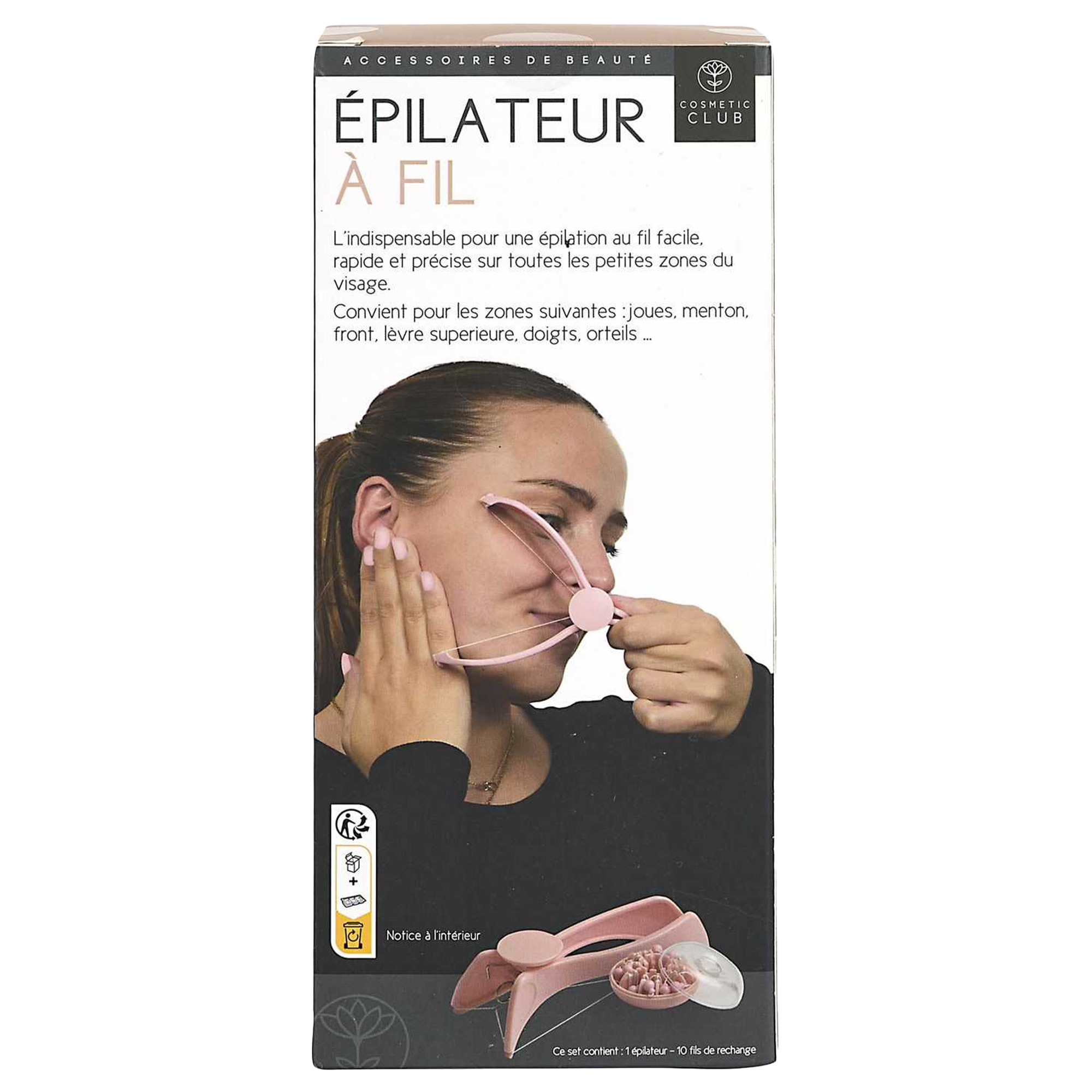 Epilateur pour le visage au fil