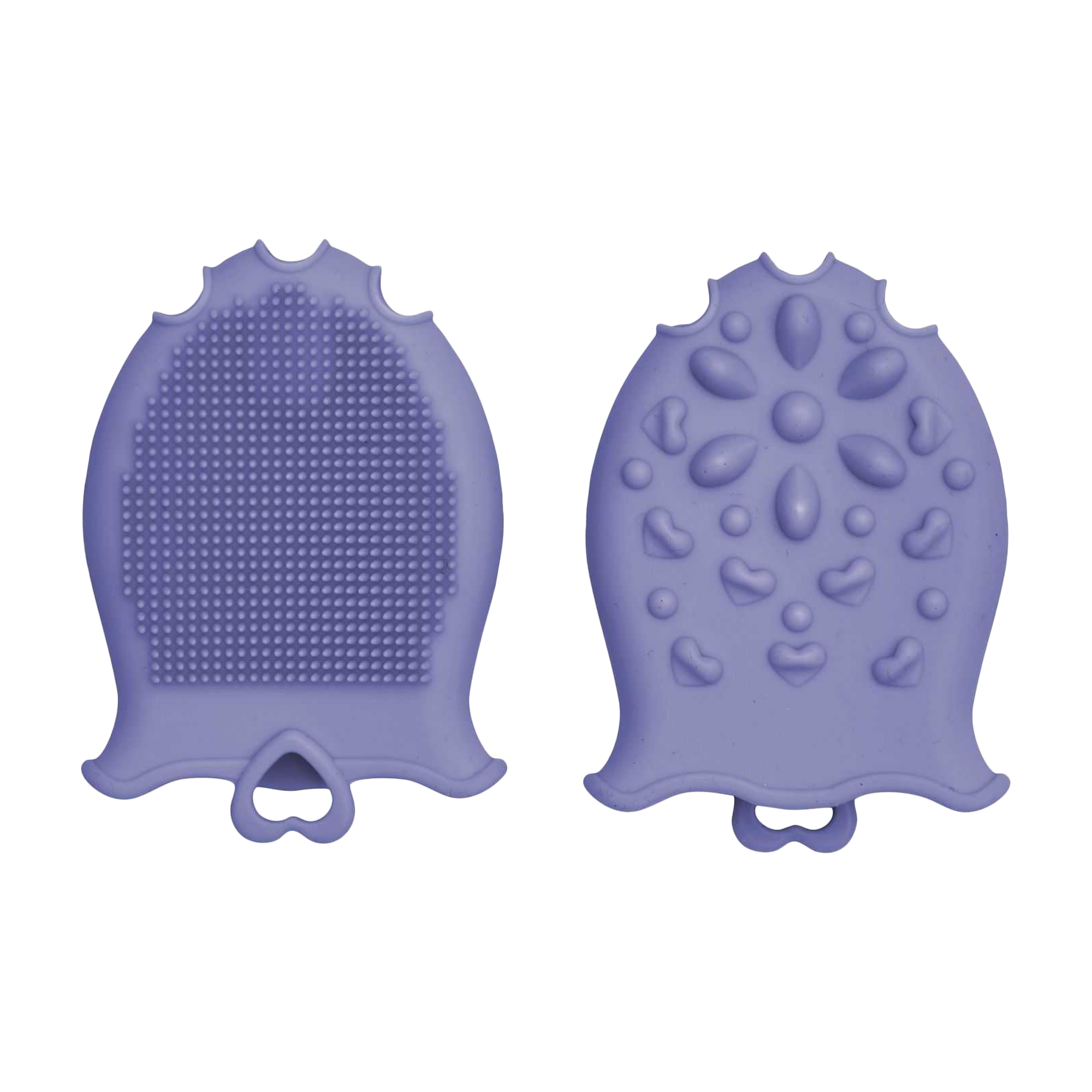 Kit visage : une houpette silicone et 1 une brosse nettoyante