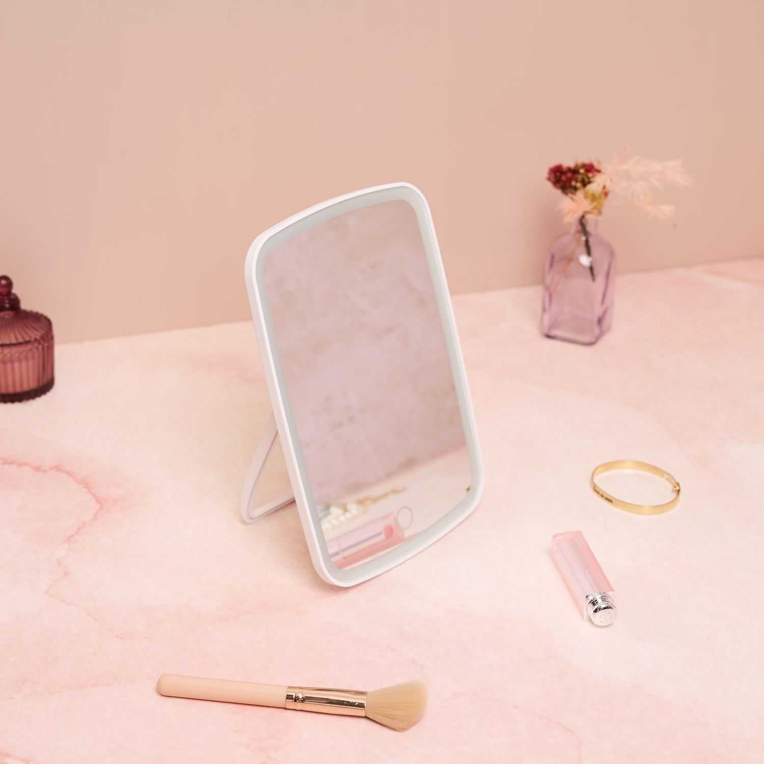 Miroir LED à poser rechargeable
