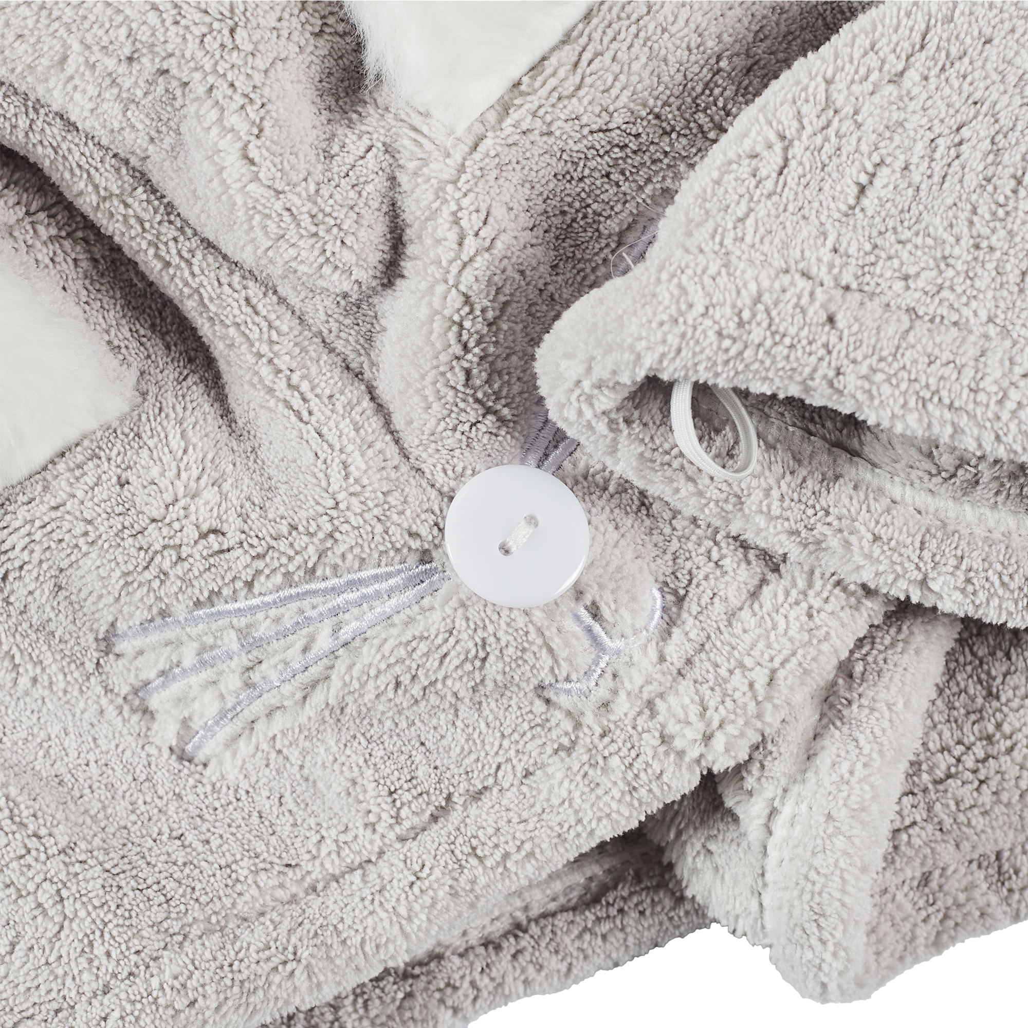 Serviette en microfibre pour cheveux  - Gris