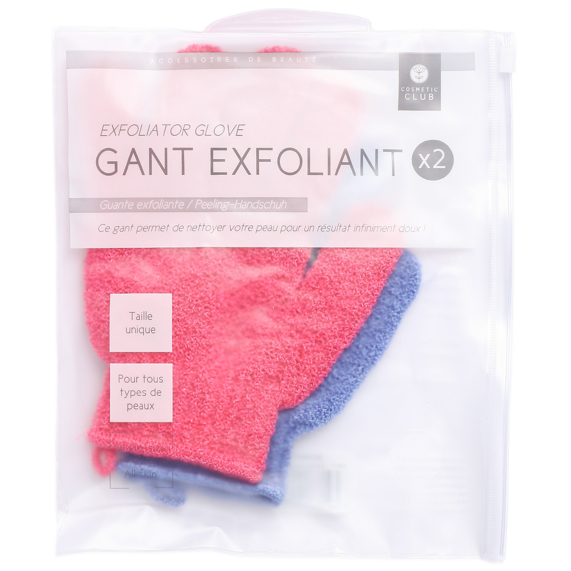 2 gants exfoliant