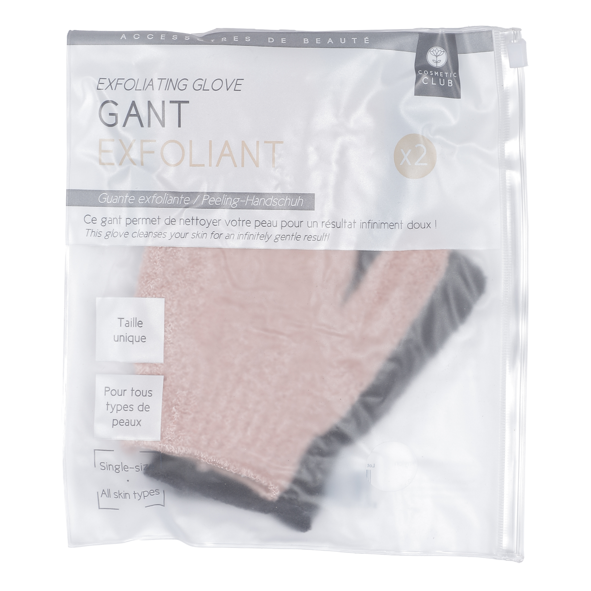 2 gants exfoliant