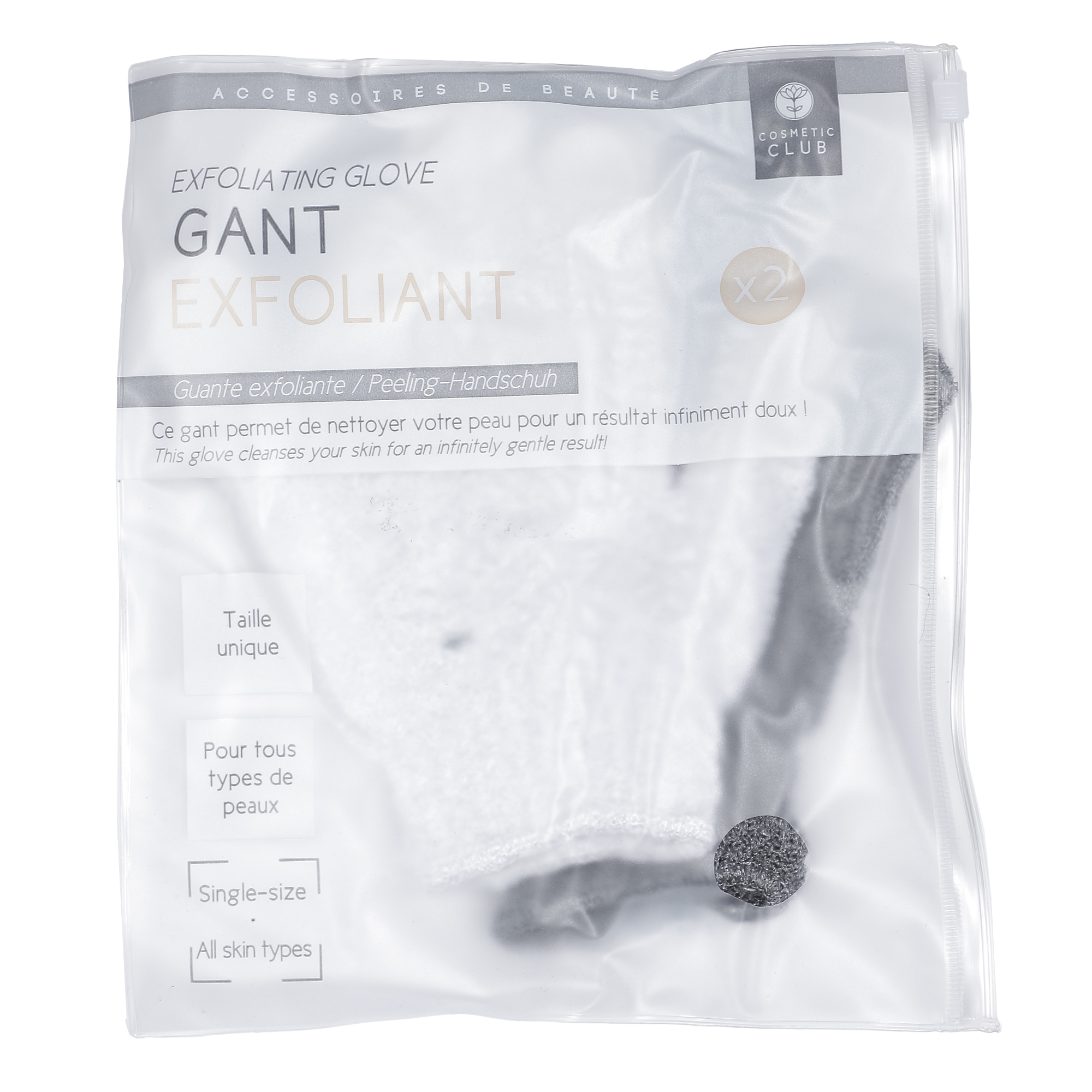 2 gants exfoliant