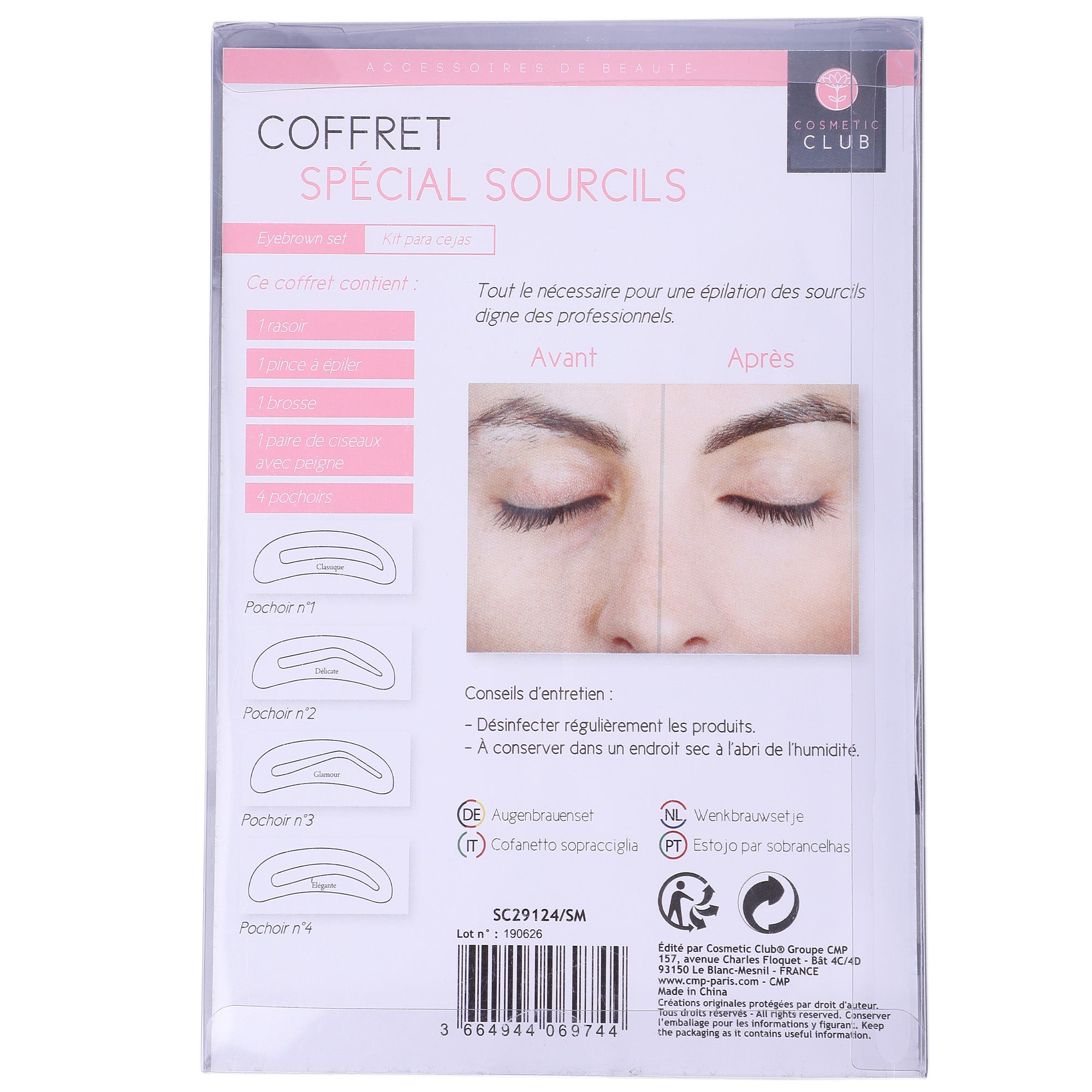 COFFRET SOURCILS 8PCS