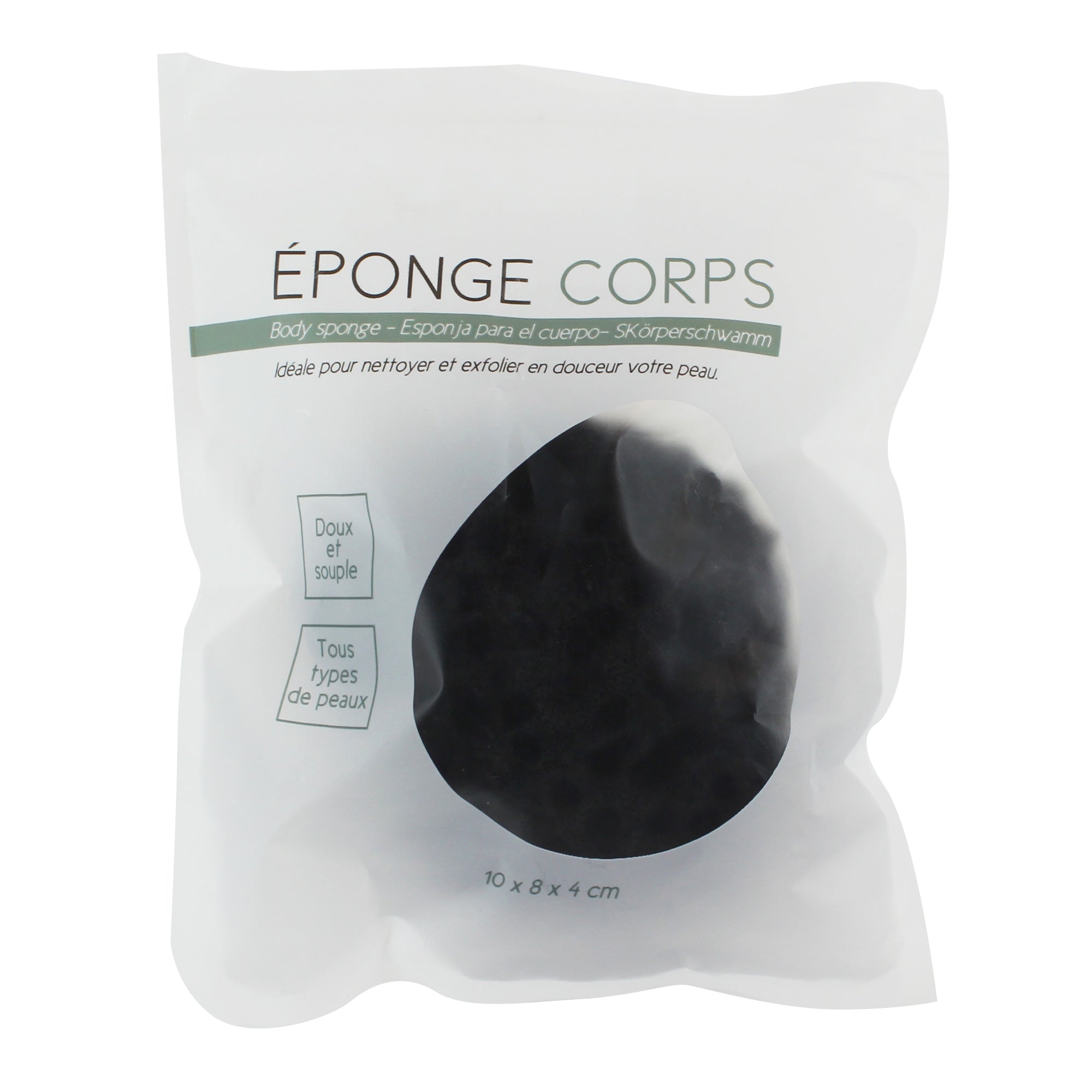 ÉPONGE DE CORPS AU CHARBON