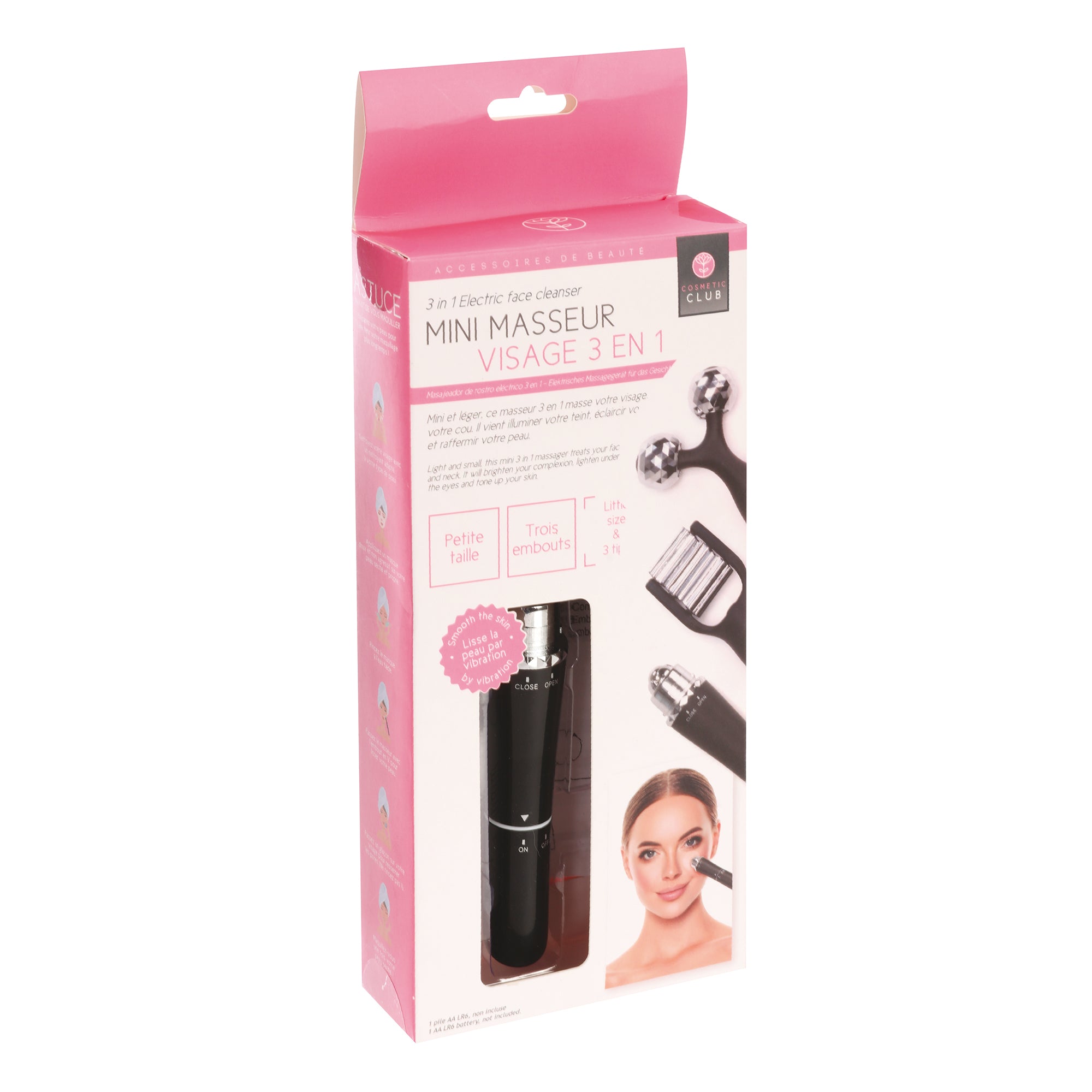 Mini masseur visage 3 en 1