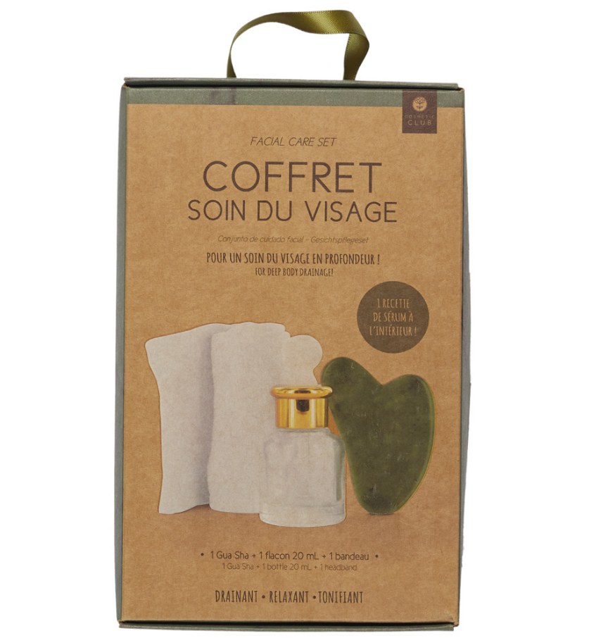 Coffret de massage Gua Sha Cosmetic Club – 3 accessoires