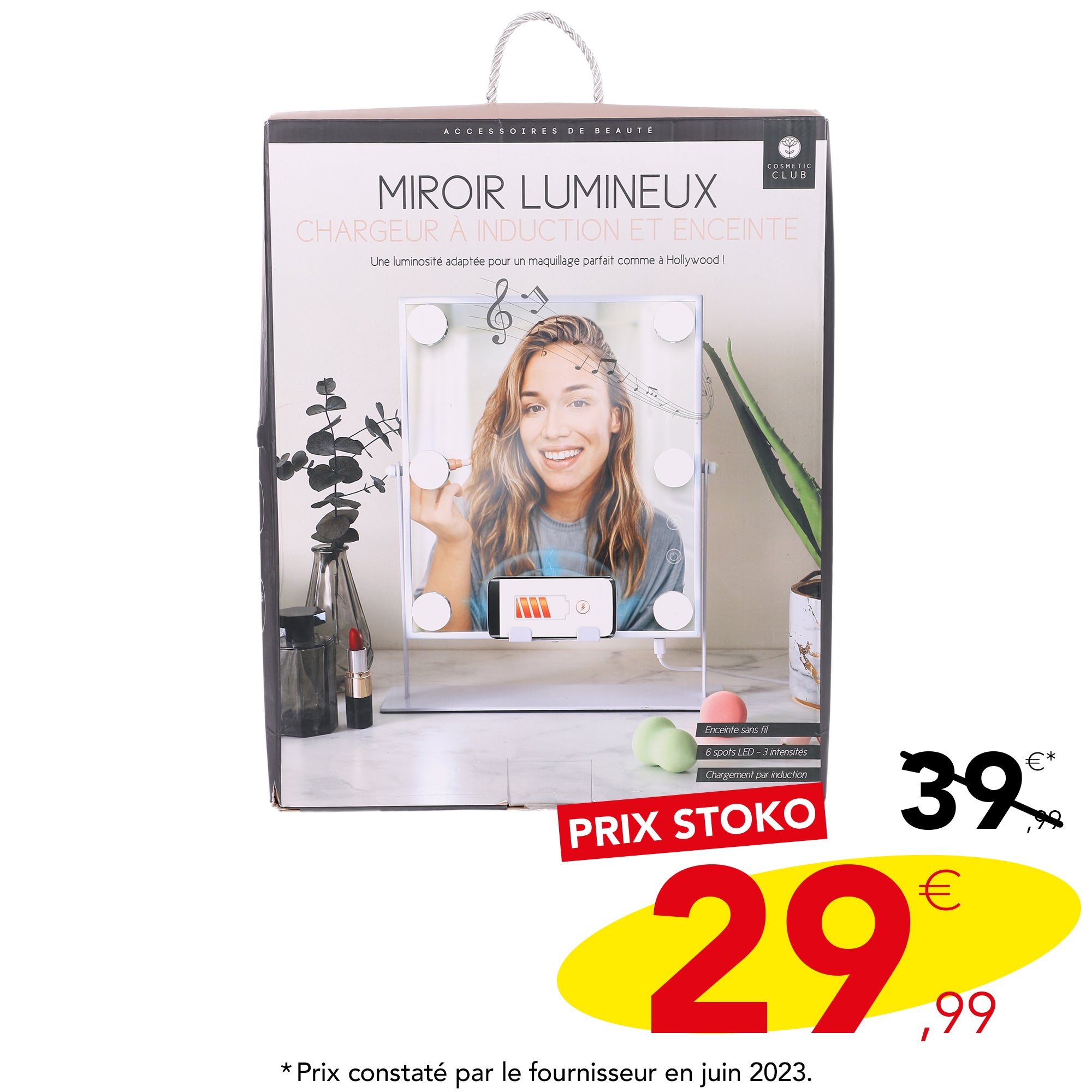 Miroir de maquillage à Led