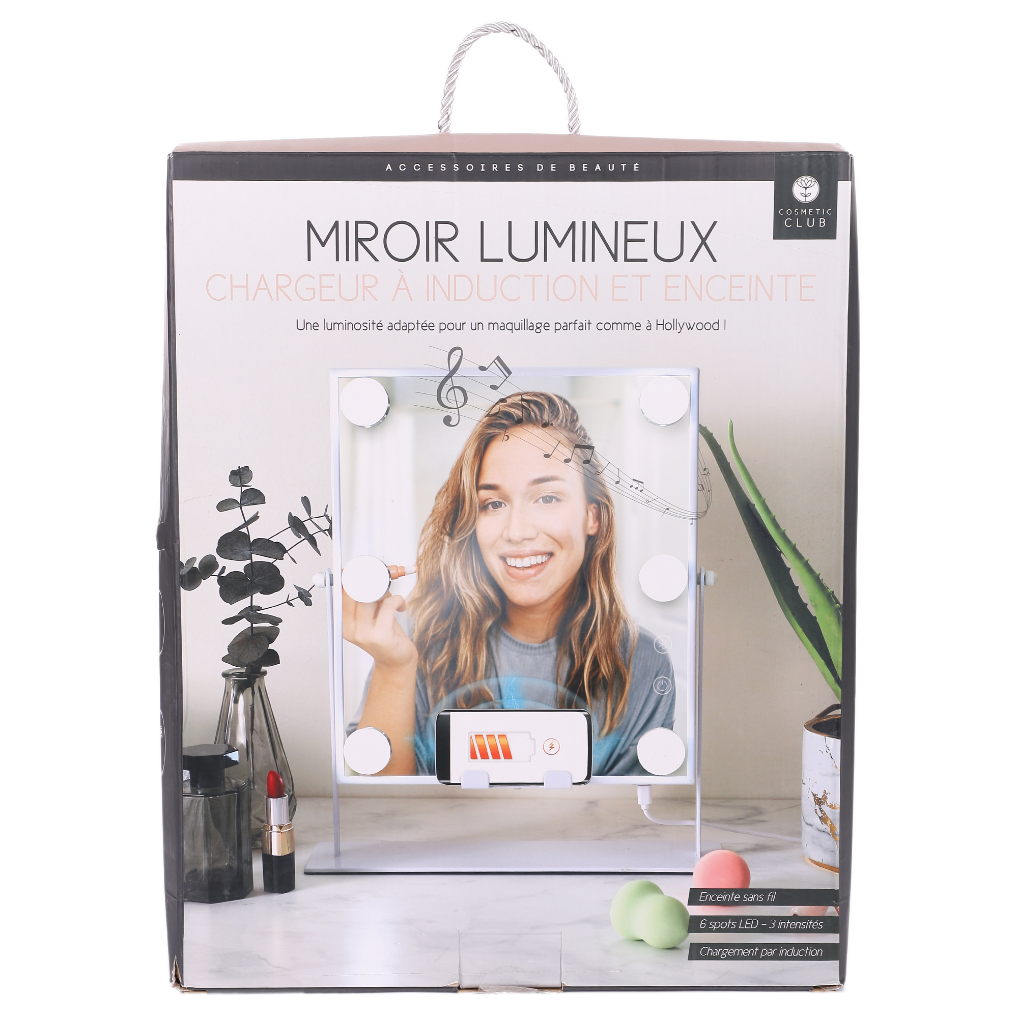Miroir de maquillage à Led