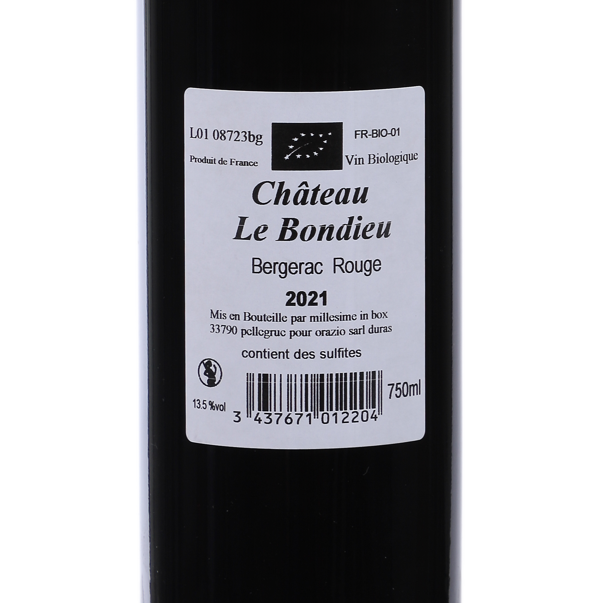 CHATEAU LE BON DIEU BERGERAC 2021 13.5% BIO