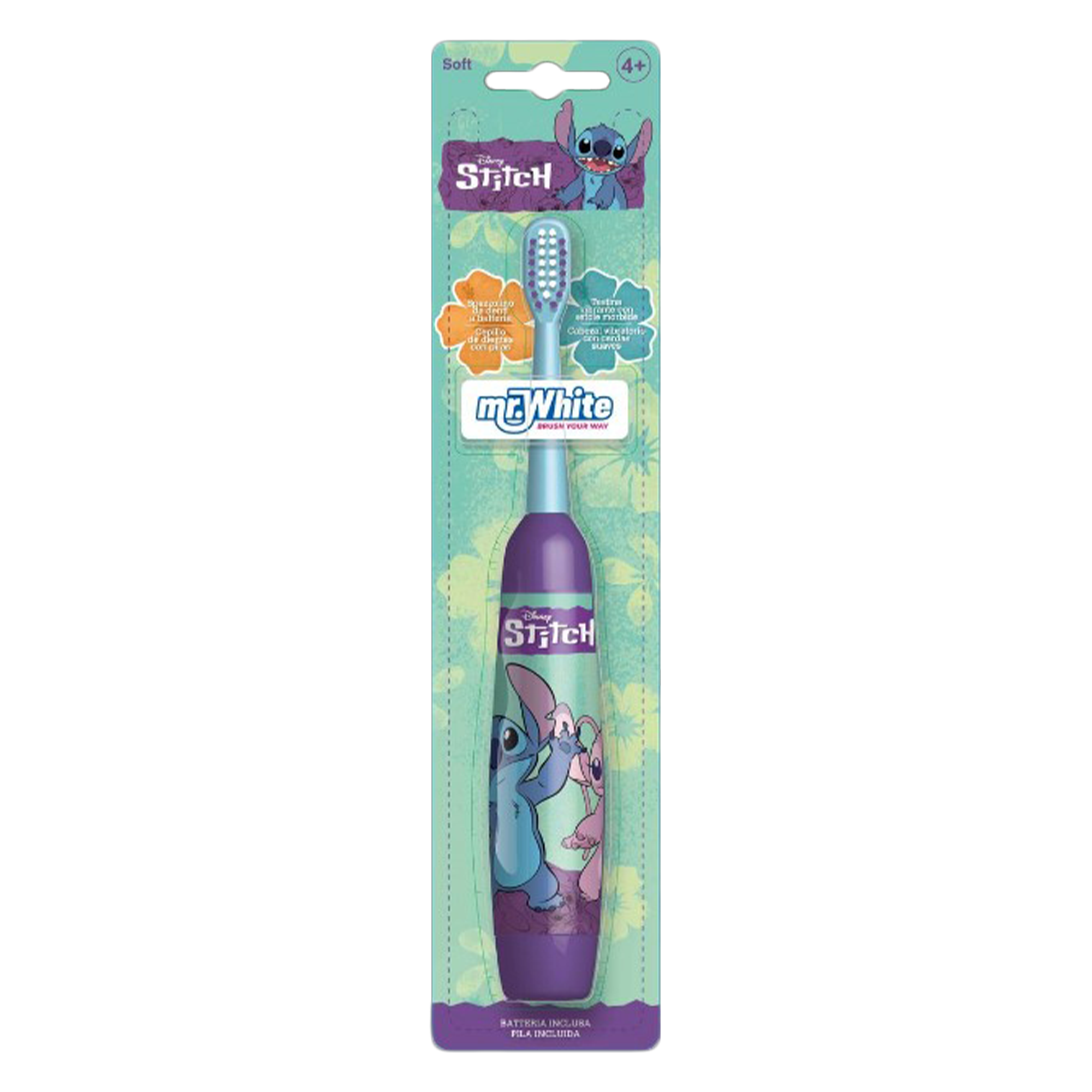 Brosse à dent Angel et Stitch soft 3+