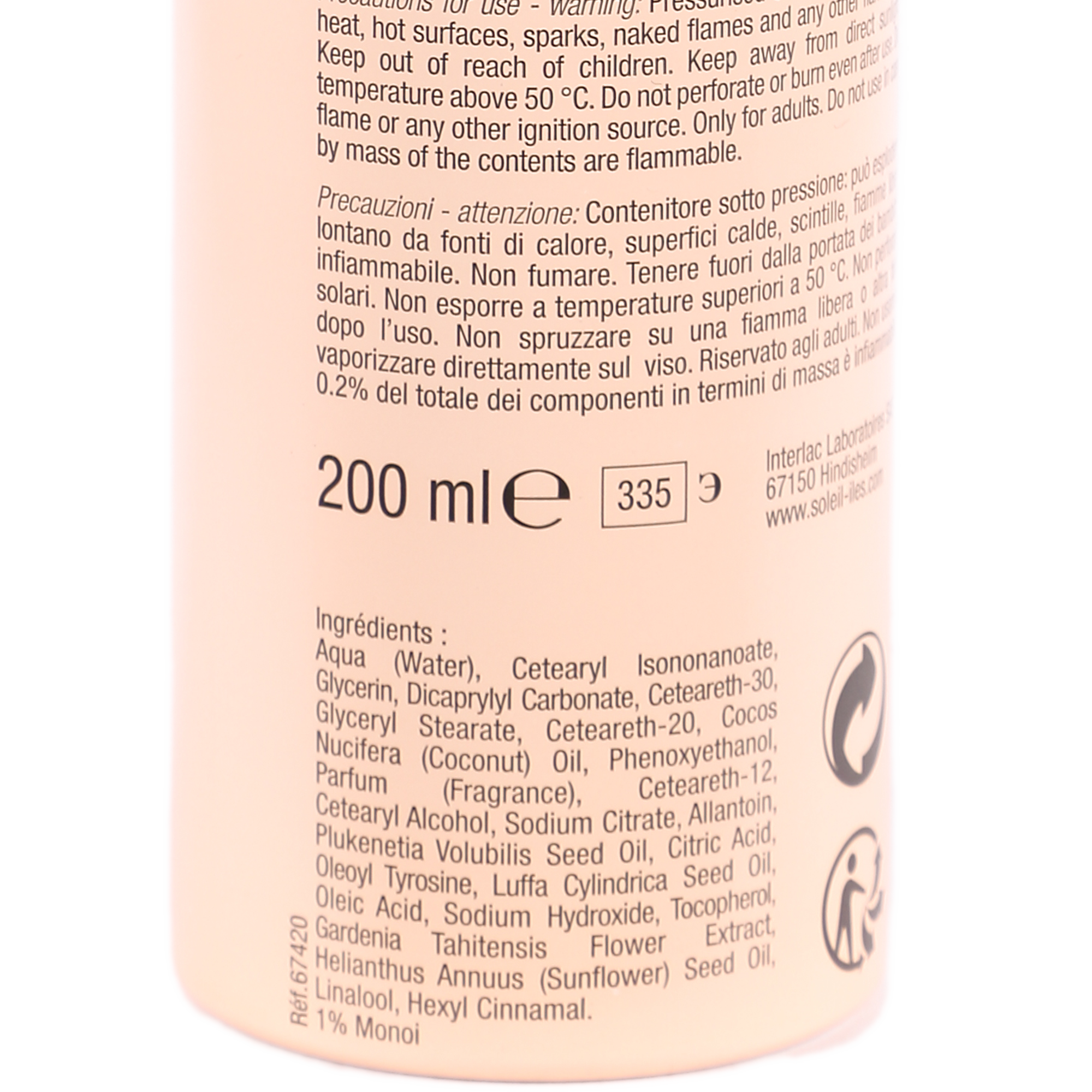 Brume hydratante divine parfum mangue