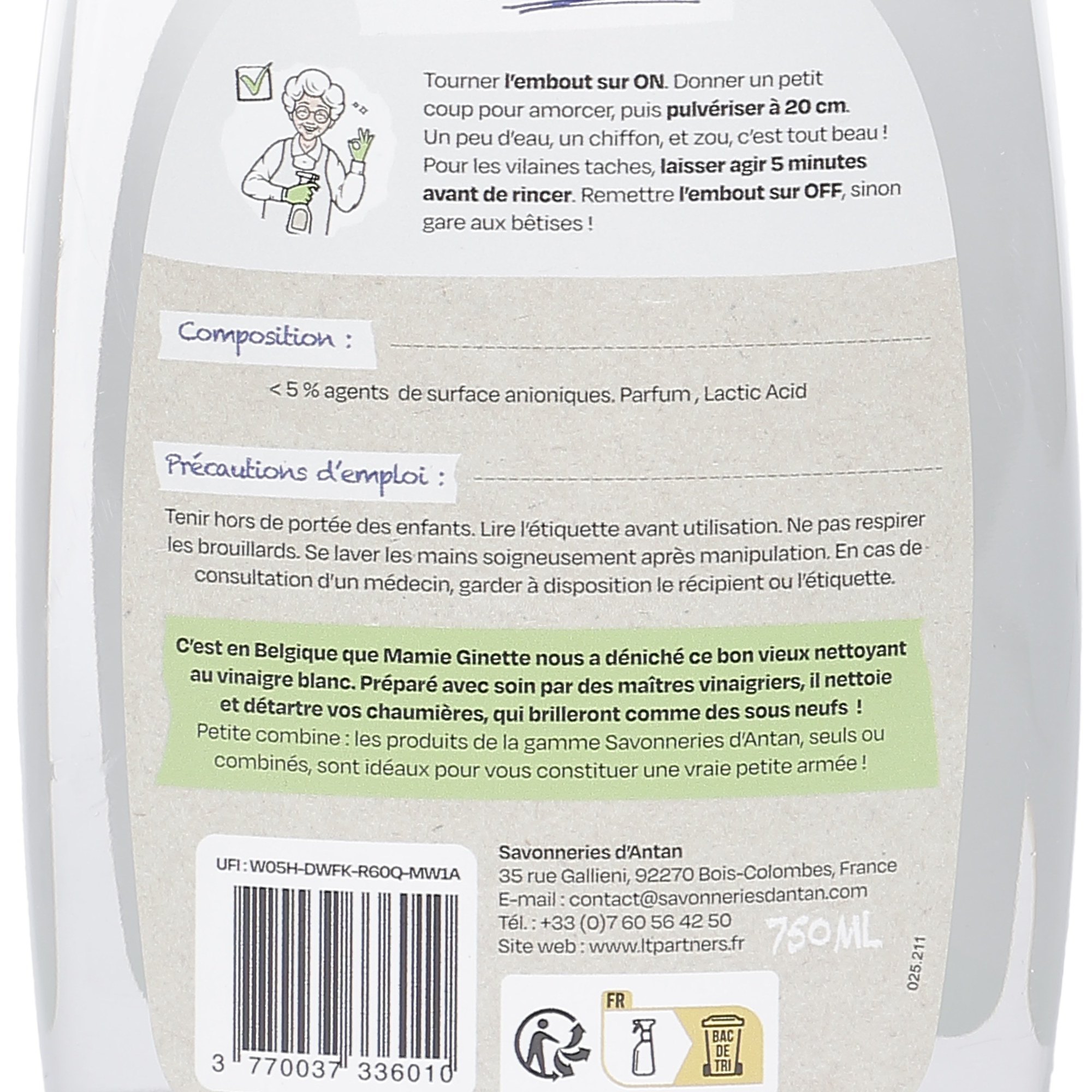Spray vinaigre blanc ménager
