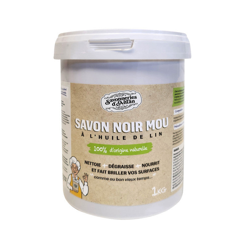 Savon noir mou à l'huile de lin