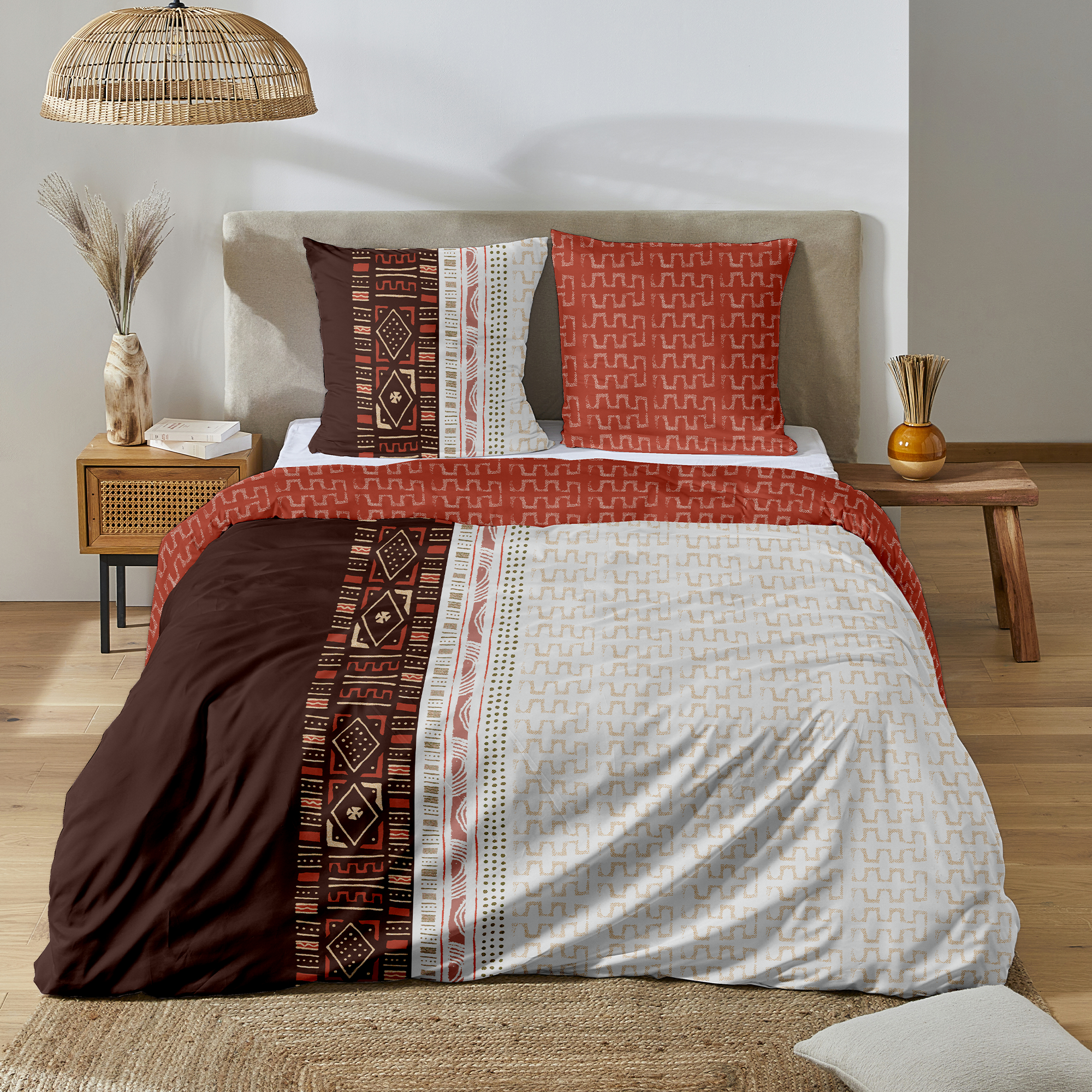 Parure housse de couette 240x220cm - Imprimé