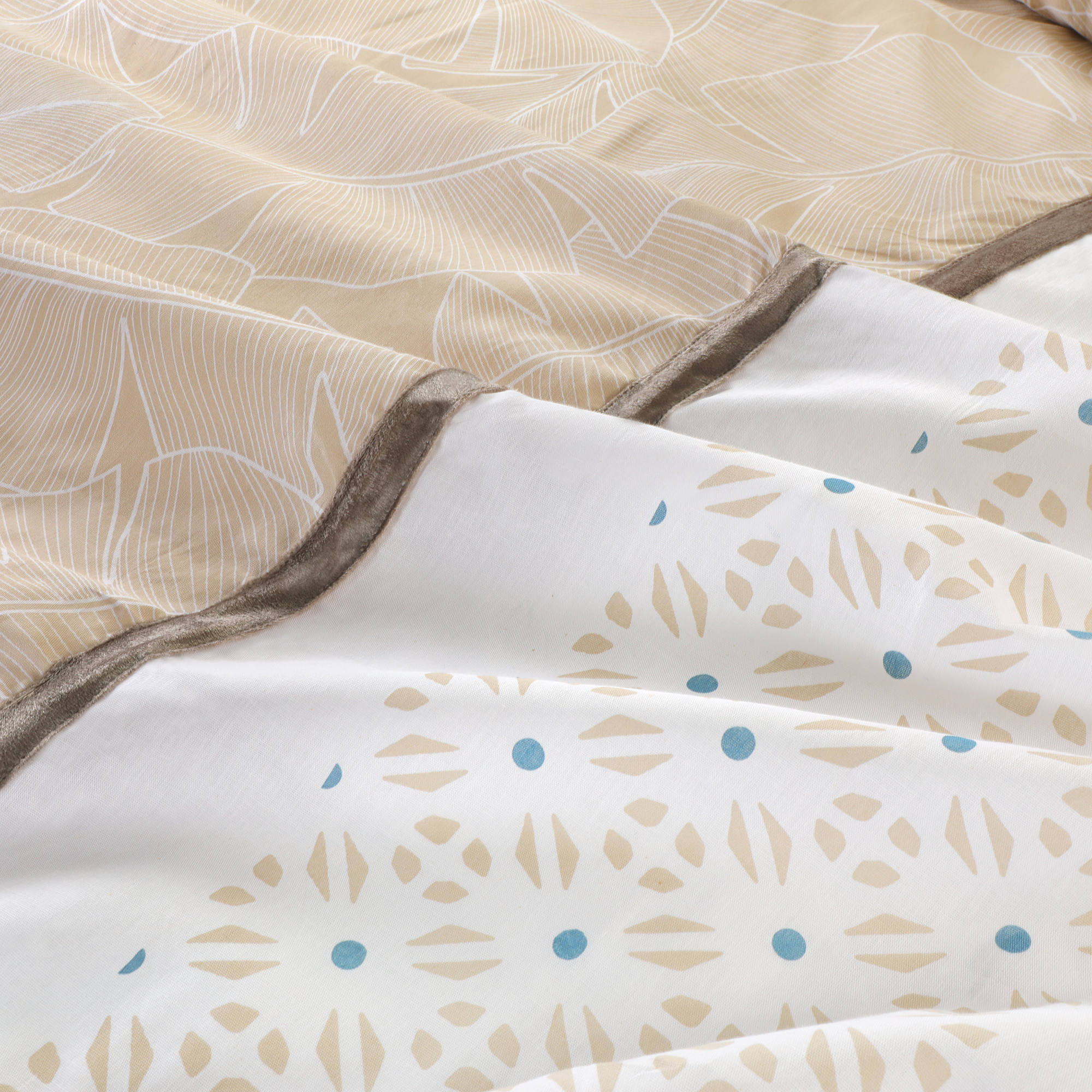 Parure housse de couette 240x220cm  - Gris