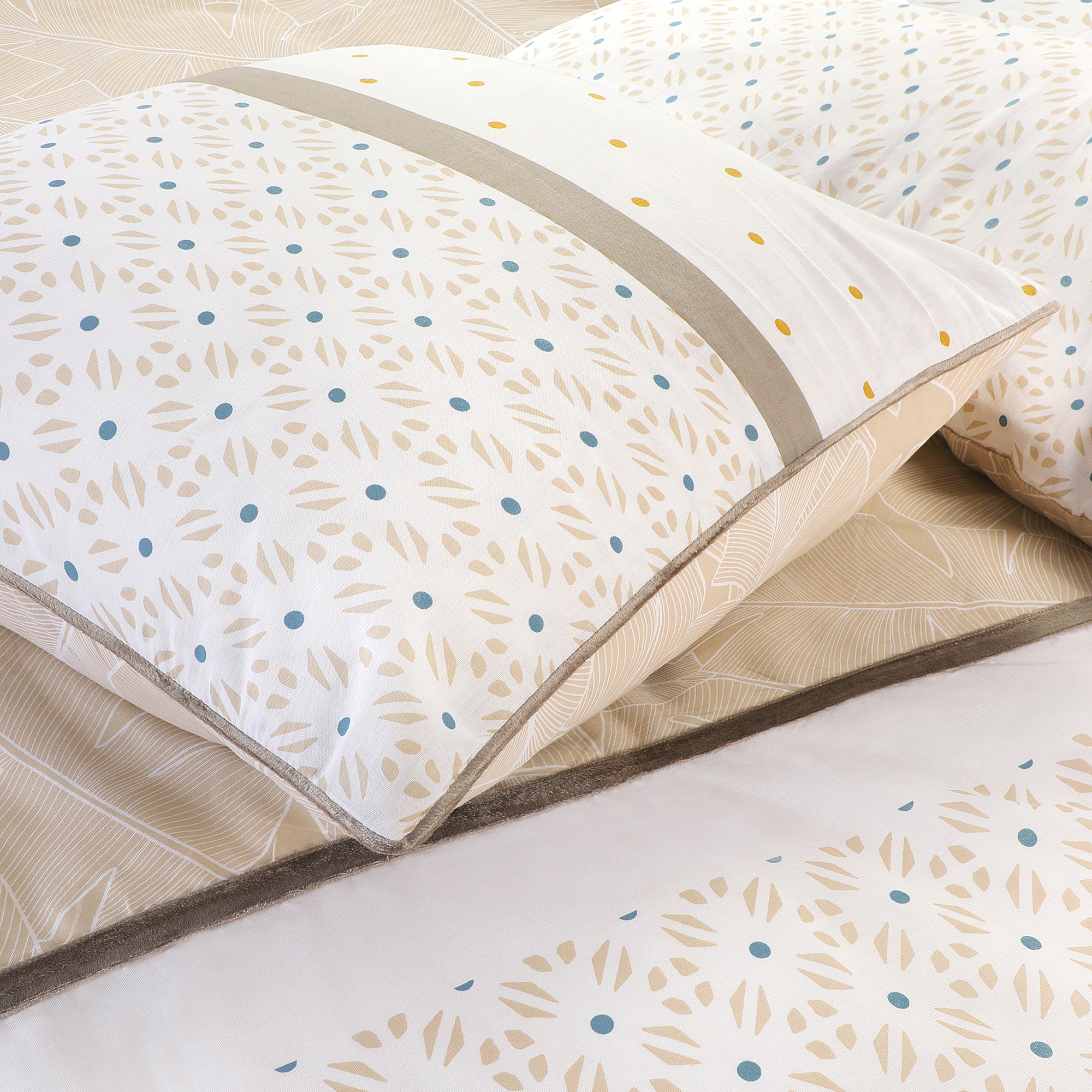 Parure housse de couette 240x220cm  - Beige