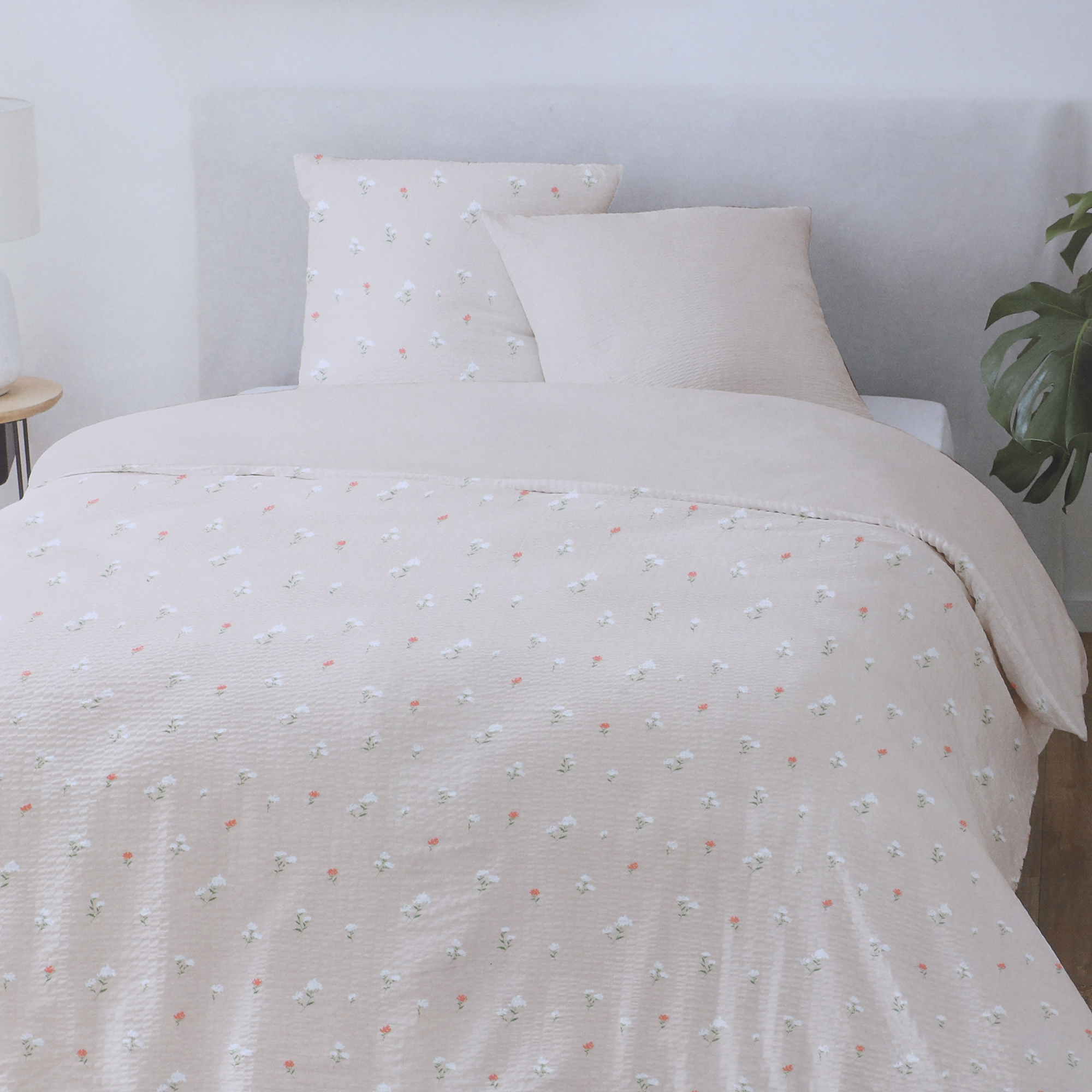 Parure housse de couette 240x220cm - Rose