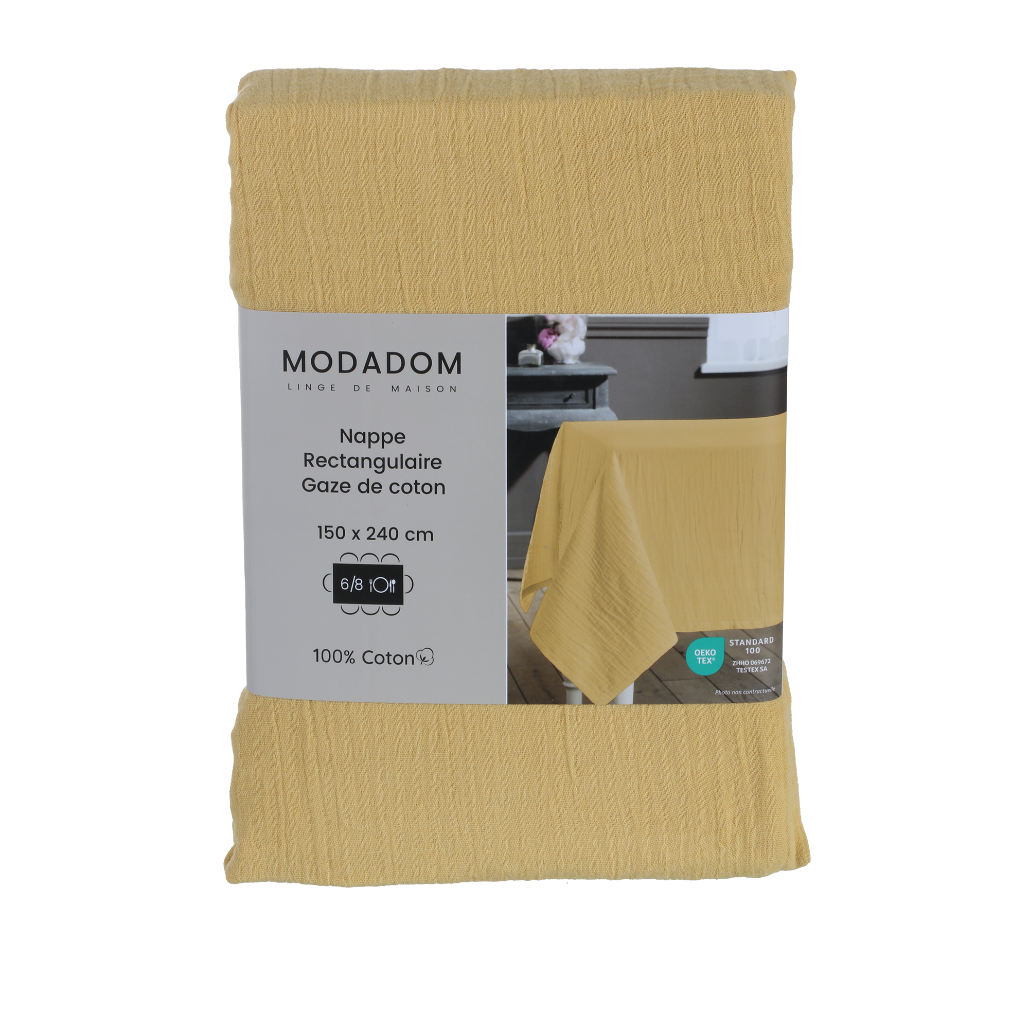 Nappe en gaze de coton 150x240cm - Vert